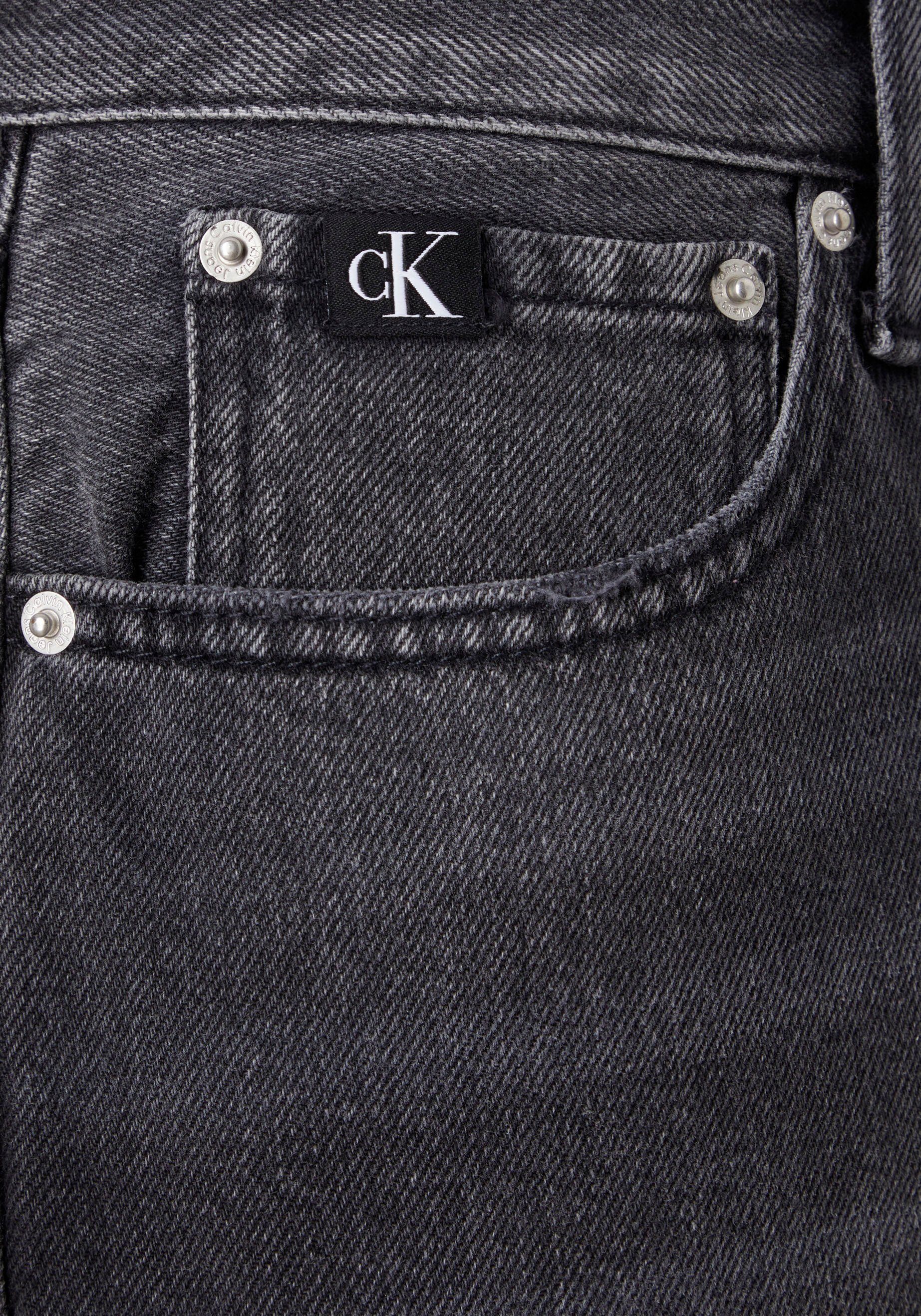 Calvin Klein Jeans Bermudas in 5-Pocket-Form Black Denim