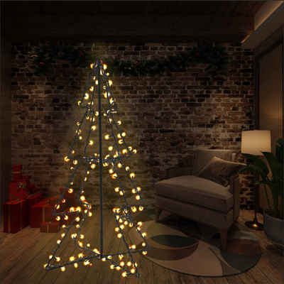 vidaXL LED Baum Weihnachtsbaum in Kegelform 160 LEDs Indoor & Outdoor 78x120 cm