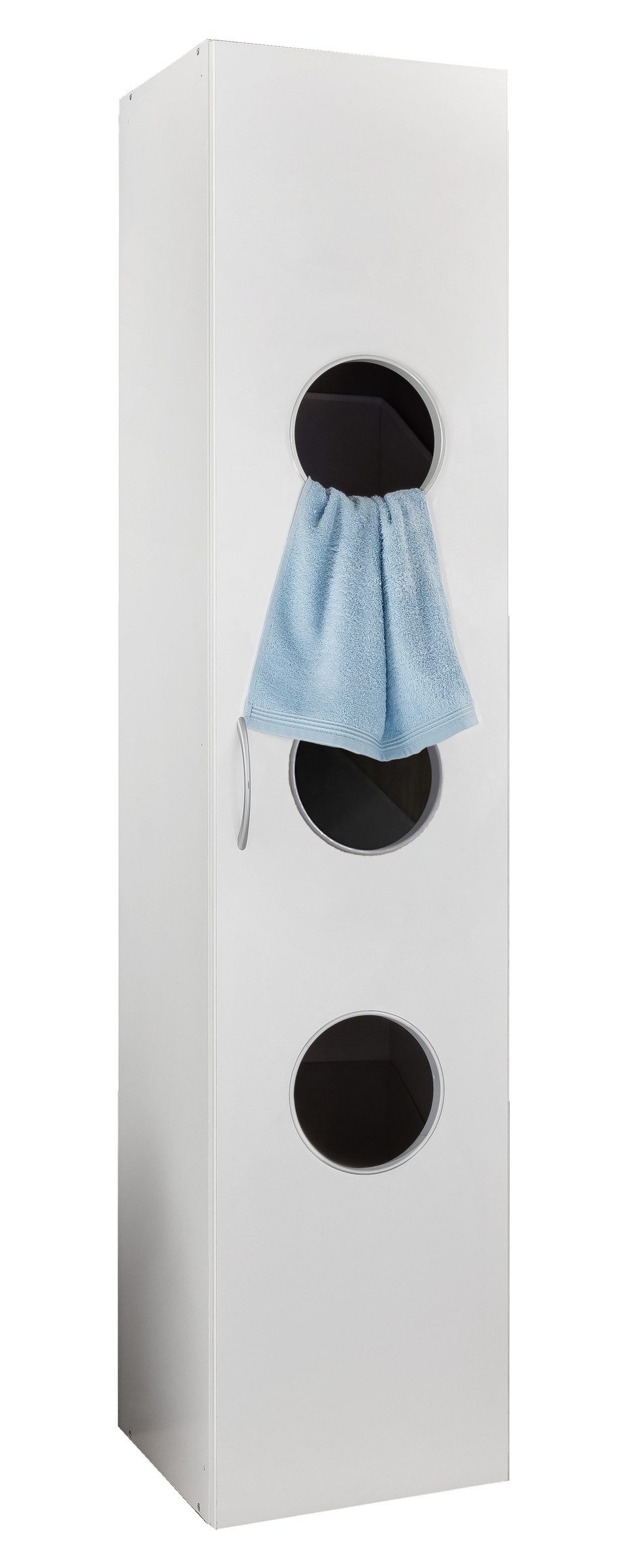freiraum Wäscheschrank MRK Multiraumkonzept in WEISS - 40x185x68cm (BxHxT)
