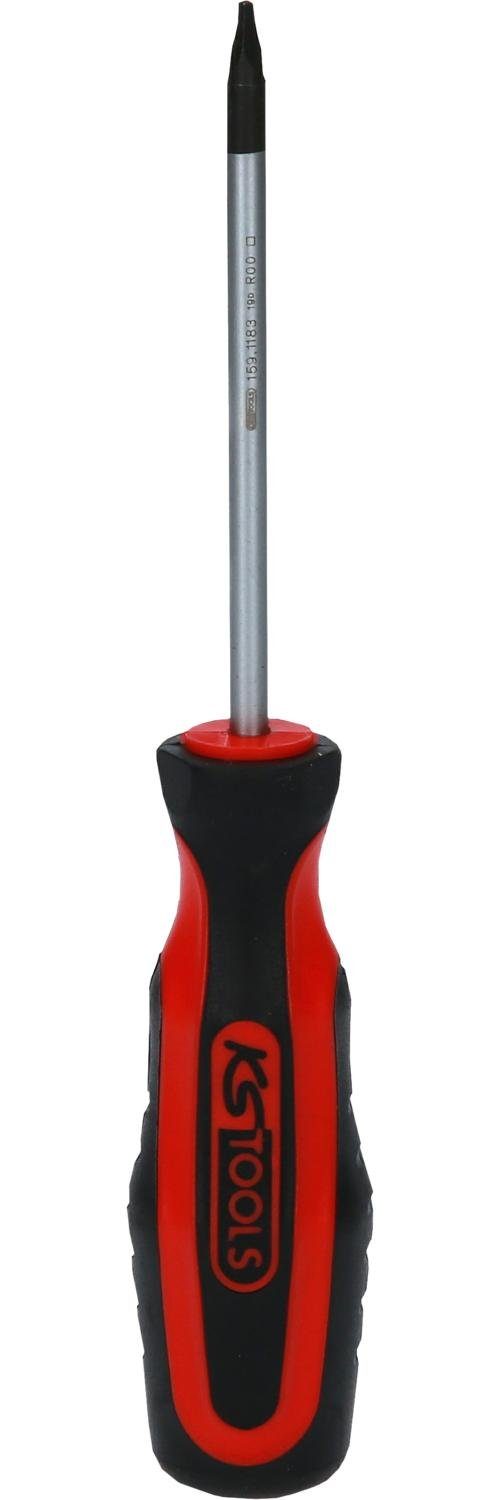 KS Tools Bit-Schraubendreher ERGOTORQUEplus® Schraubendreher für Innenvierkantschrauben, #00, 155mm