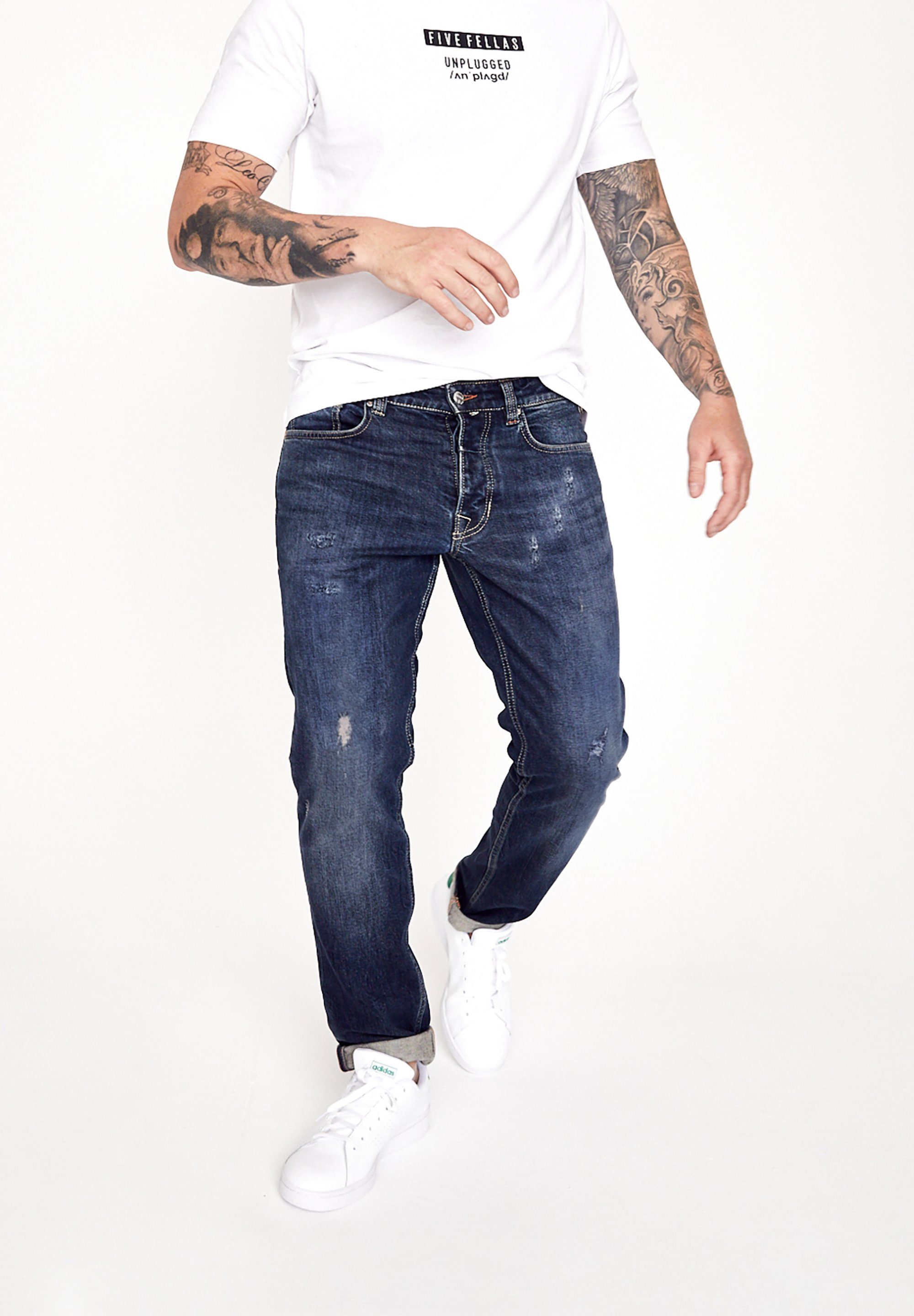 FIVE FELLAS Slim-fit-Jeans »DANNY« nachhaltig, Italien, Stretch, coole  Waschung online kaufen | OTTO