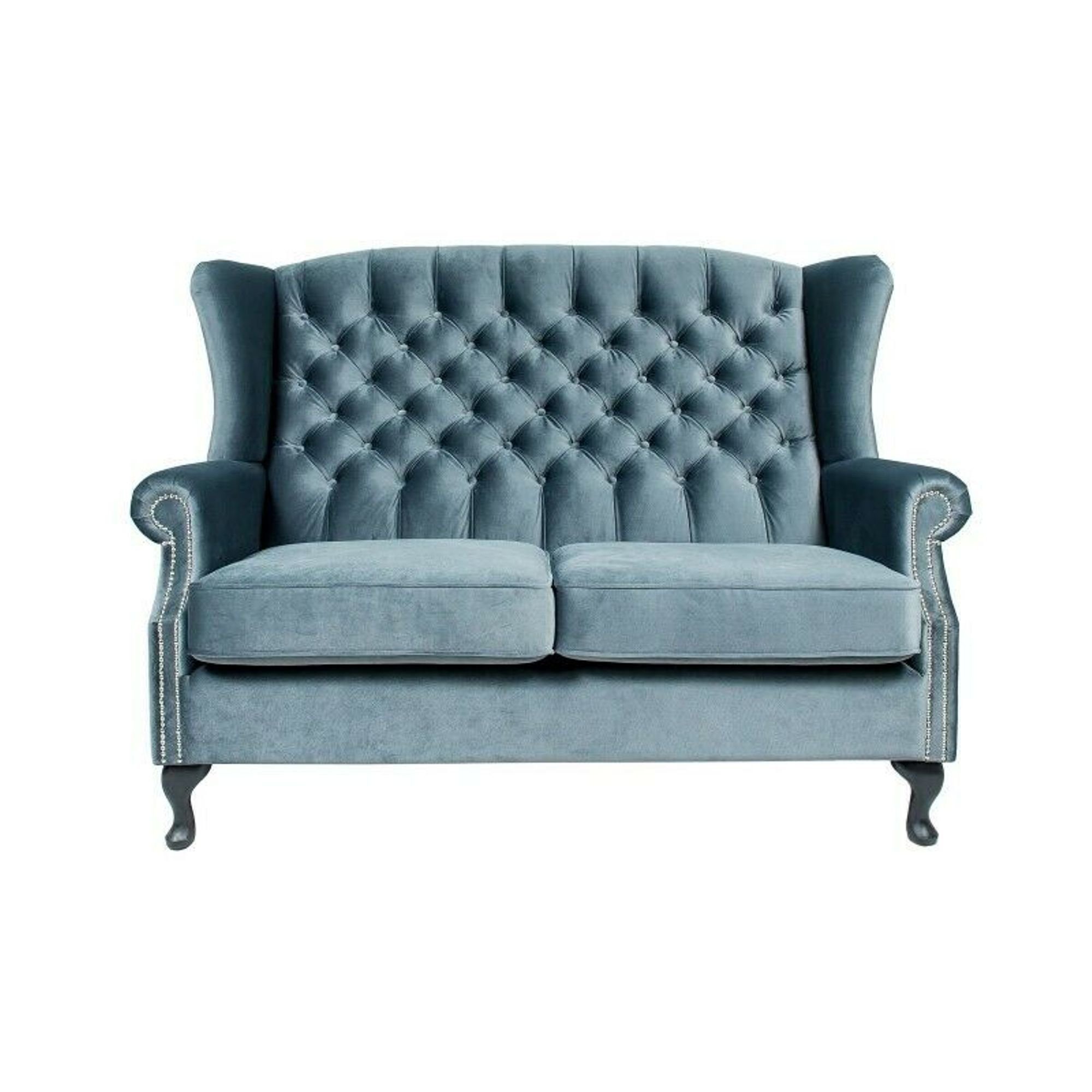 Zweisitzer 2-Sitzer JVmoebel Neu, Design Chesterfield Sofa Europe in Made Stilvoller Grauer