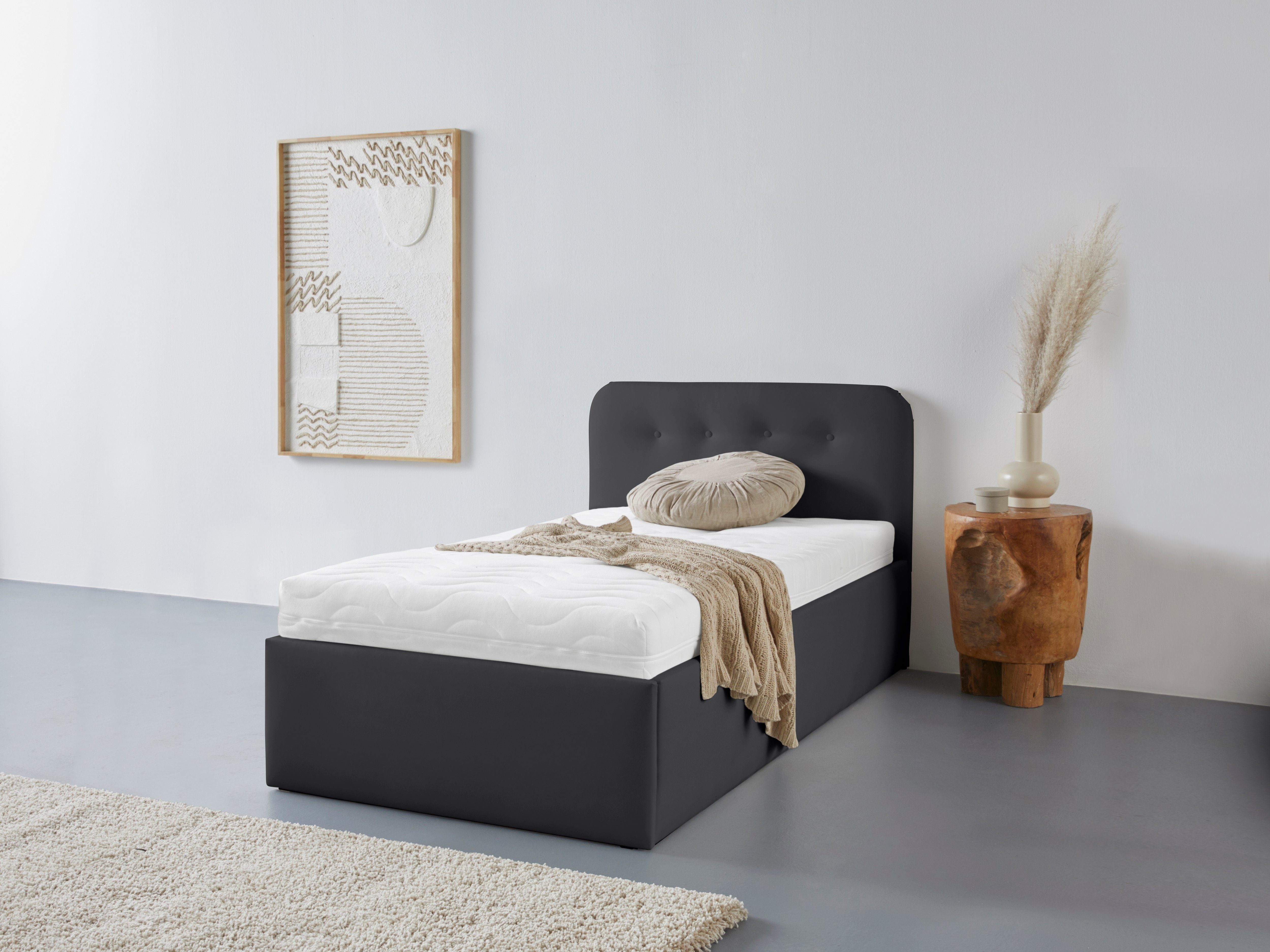 Westfalia Schlafkomfort Polsterbett Rostock, auch mit Stauraum und Kopfteil günstig online kaufen