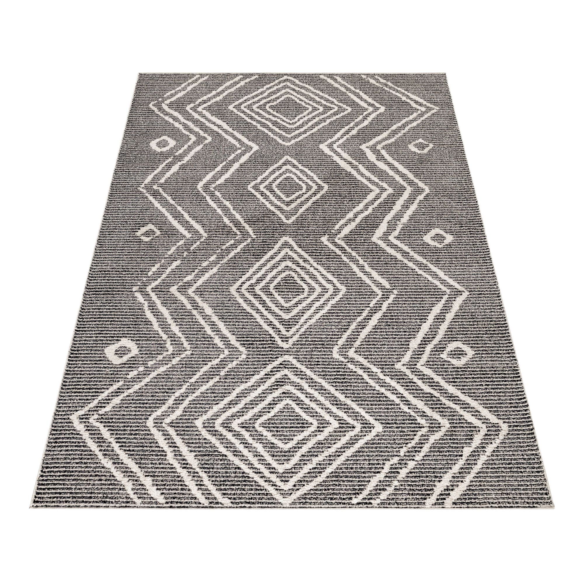Teppich im Teppiche mm, Carpetsale24, Berber-Design, Höhe: Kurzflor Designteppich Berber-Design Beige 15 Läufer, Boho-Stil Wohnzimmer