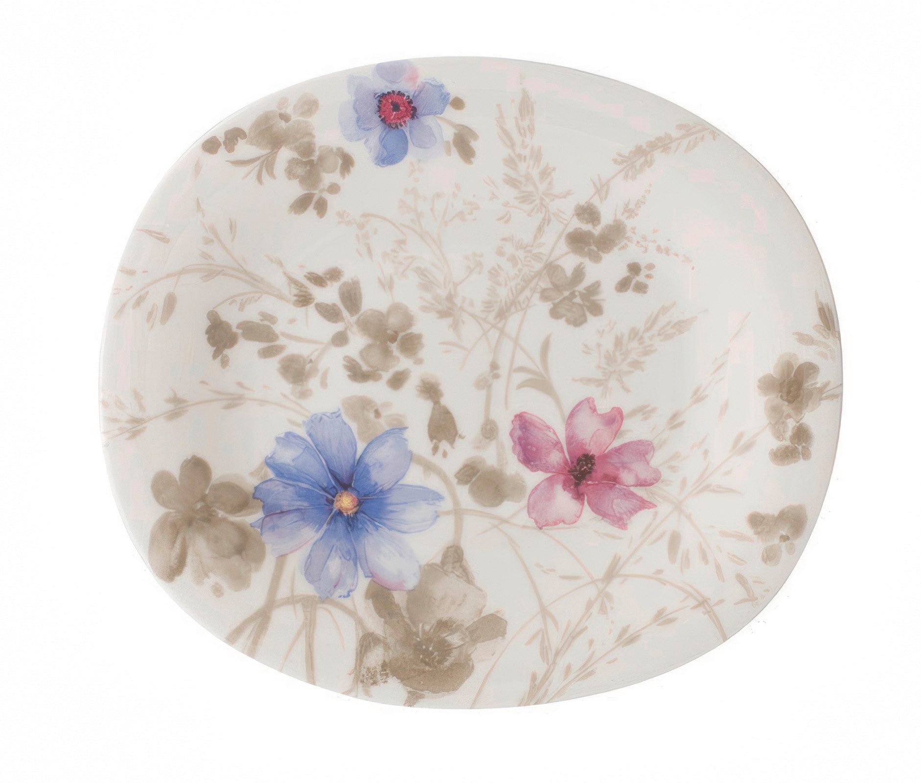 Villeroy & Boch Тарелка для завтрака Mariefleur Gris, Spülmaschinengeeignet, Mehrfarbig, Motiv: Blumen