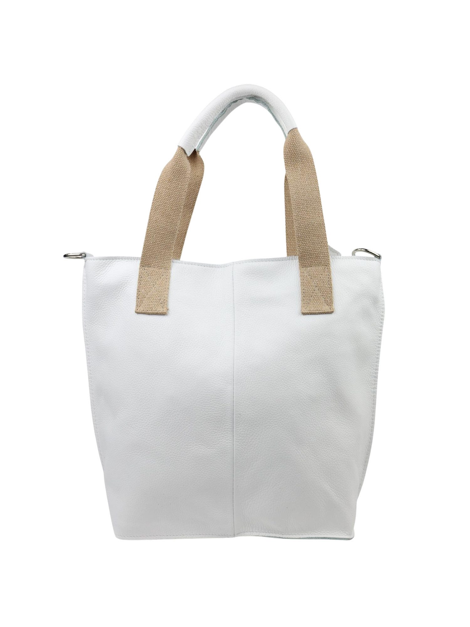 Schultertasche Damen Ledertasche aus Echtleder mit Reißverschluss Schulterriemen