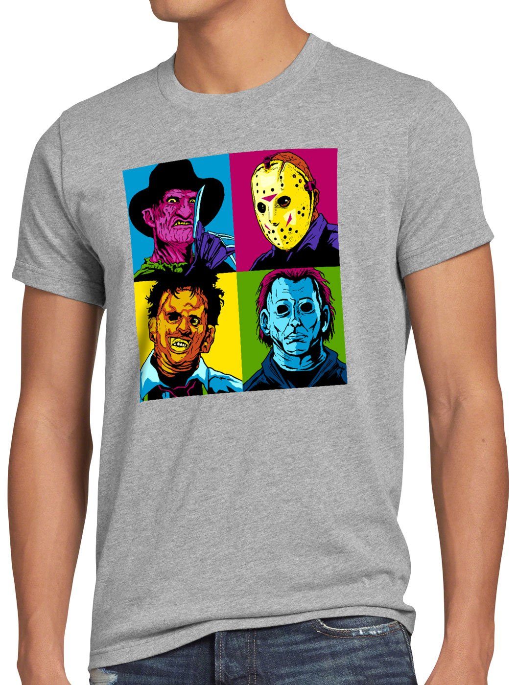 style3 T-Shirt Pop-Art Grusel freddy jason günstig online kaufen