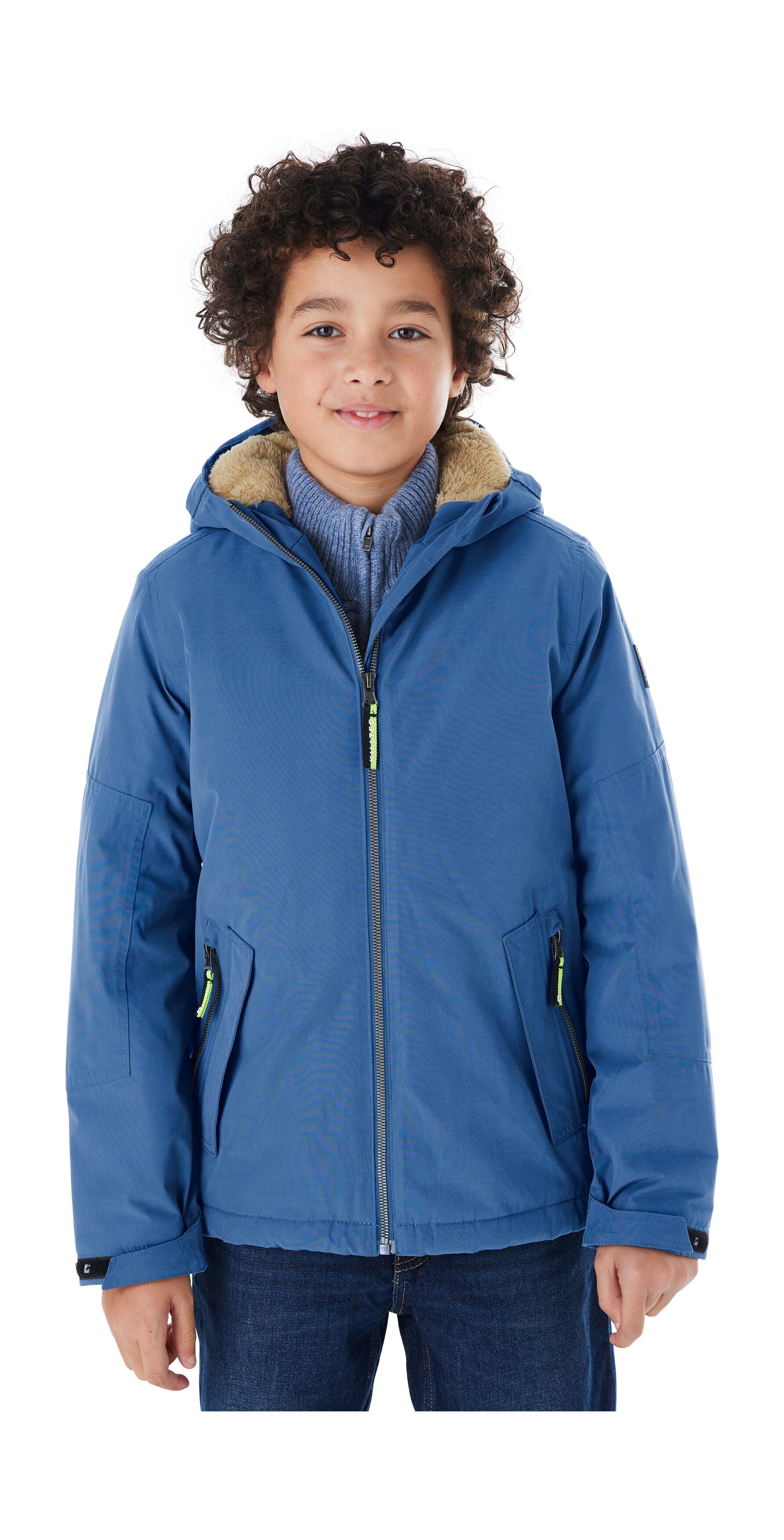 Killtec Funktionsjacke KOW 377 BYS JCKT Wasserdichte Funktionsjacke mit Kapuze, warmem Futter und Kinnschutz