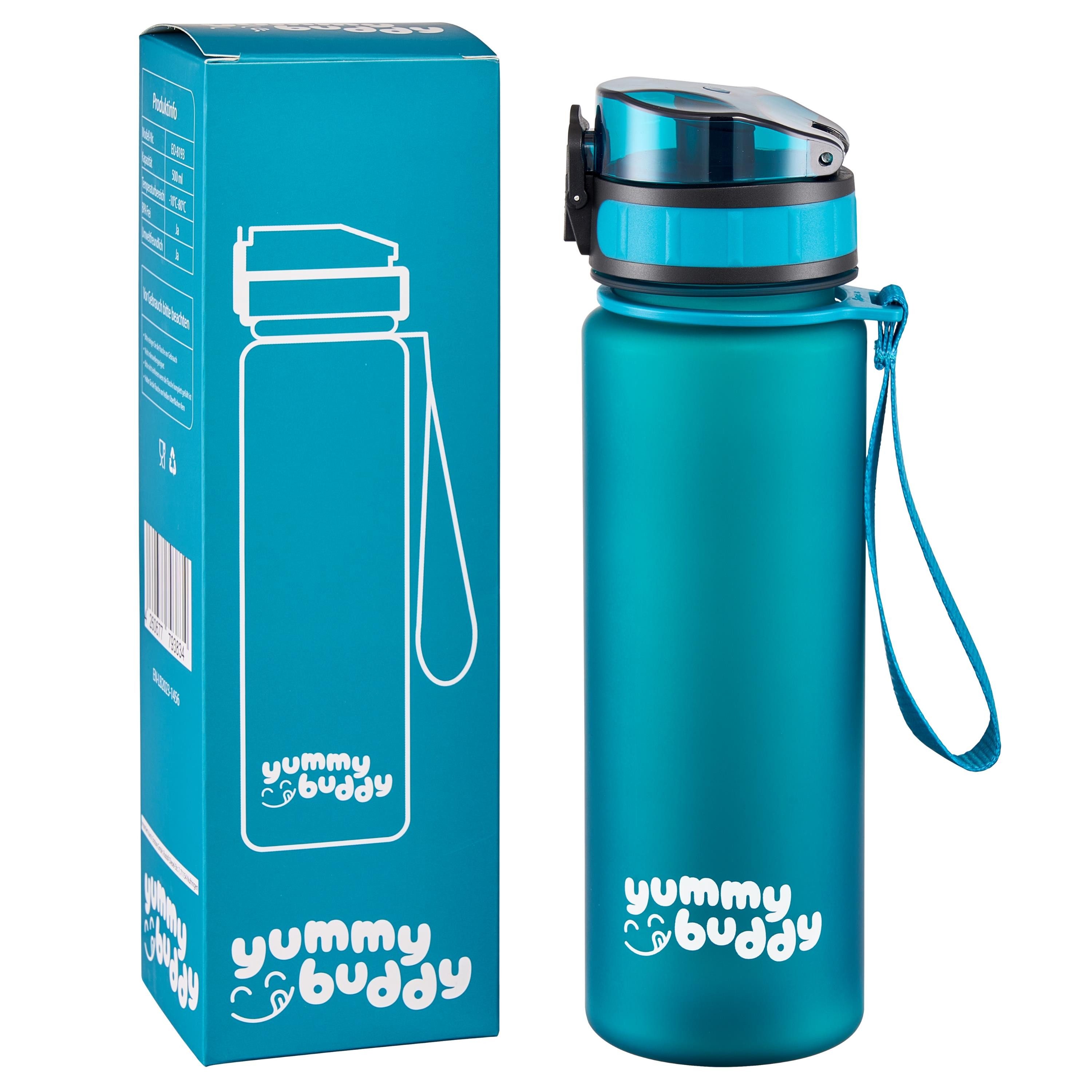 ecosa Trinkflasche EO-8193 yummy buddy, BPA-frei,Tritan,spülmaschinengeeignet,lebensmittelecht,robust