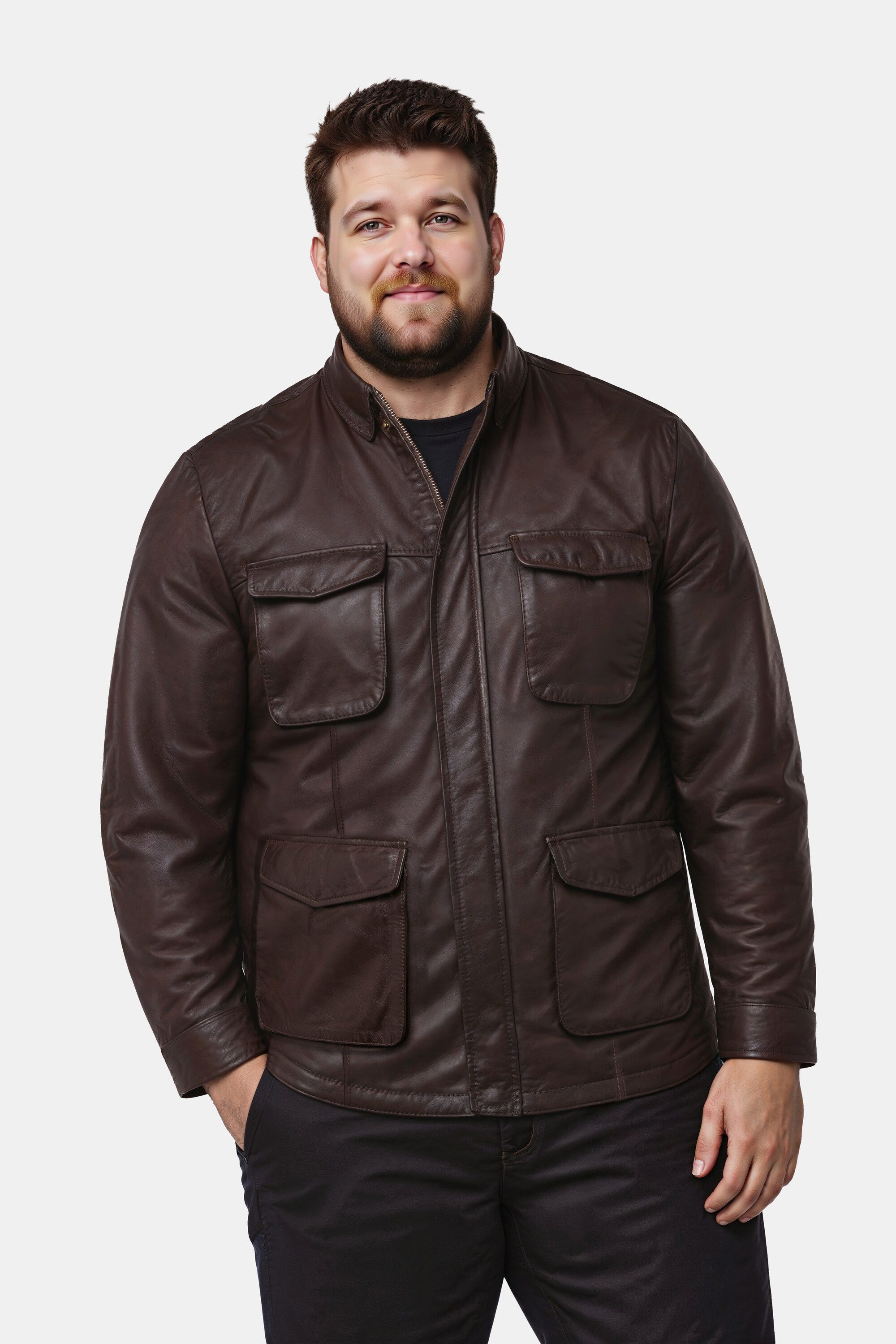 Boston Park Lederjacke Boston Park Lederjacke Leder Lammnappa günstig online kaufen