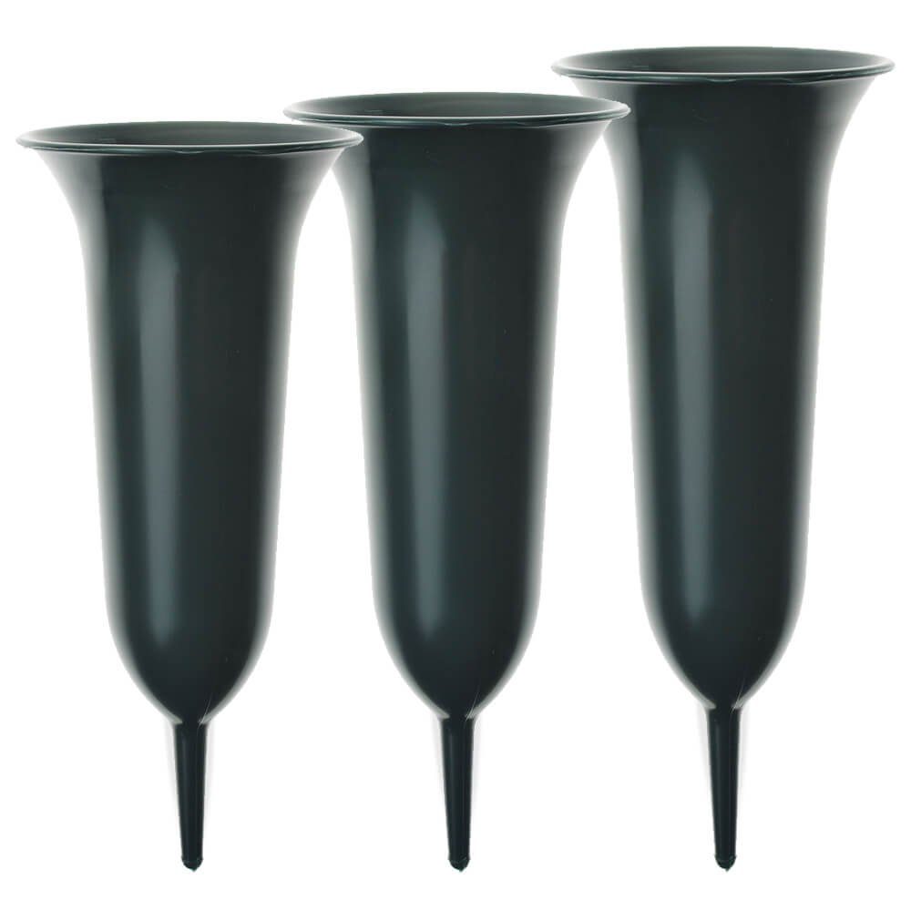 matches21 HOME & HOBBY Dekovase Trichter Grab-Vasen mit Erdspieß frostsiche günstig online kaufen