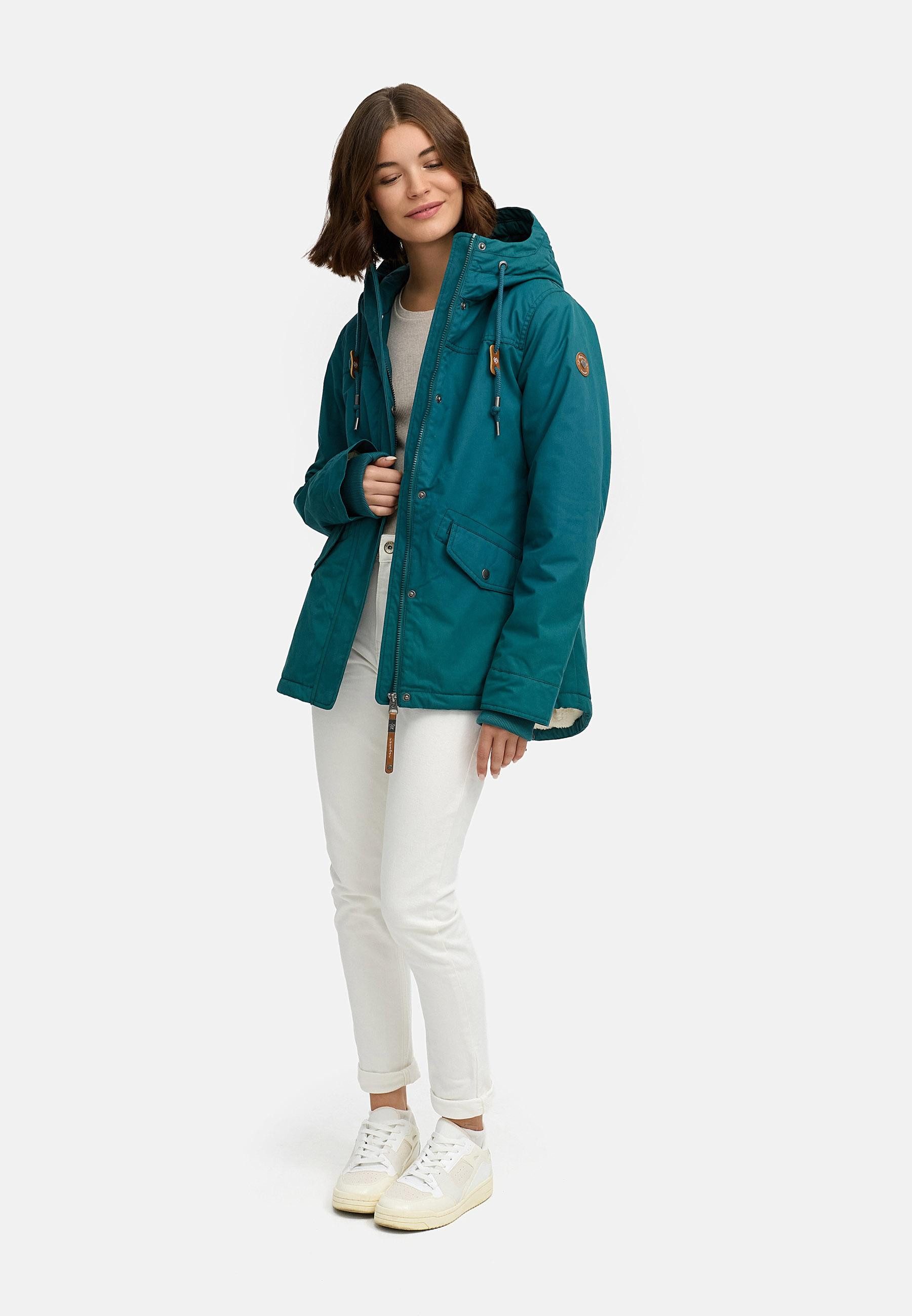 Ragwear Winterjacke Parkker Warm YOUMODO Winter Parka mit kuscheligem Teddy-Innenfutter