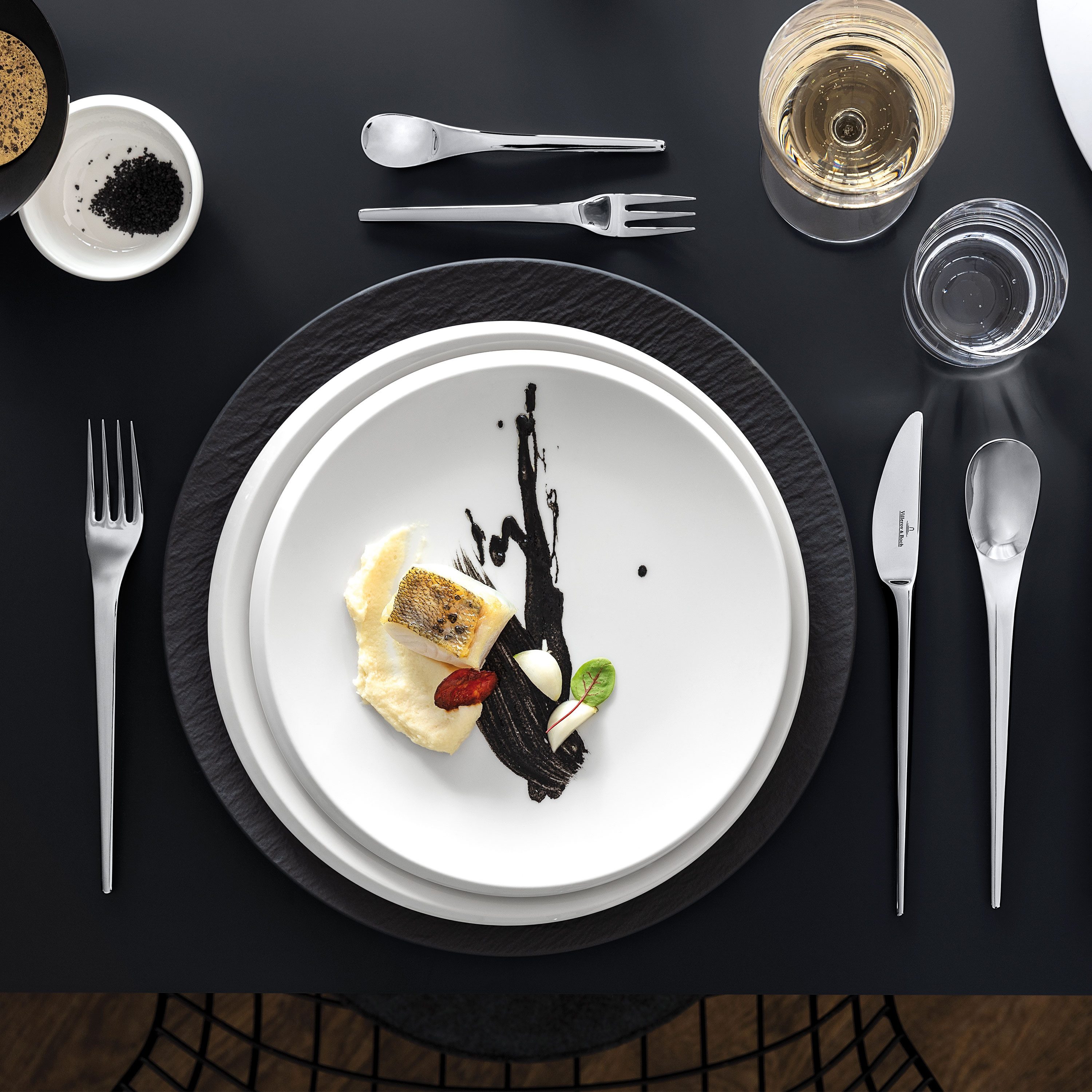 Villeroy & Boch Besteck-Set NewMoon Tafelbesteck (30-tlg), 6 Personen, Edelstahl 18/10, Robustes Besteck aus hochwertigem Edelstahl