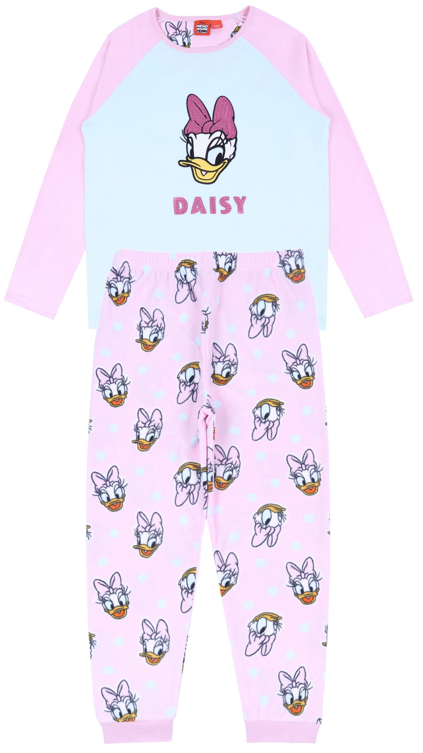 Sarcia.eu Pyjama DISNEY Daisy Pyjama/Schlafanzug, pink-himmelblau 13-14 Jahre
