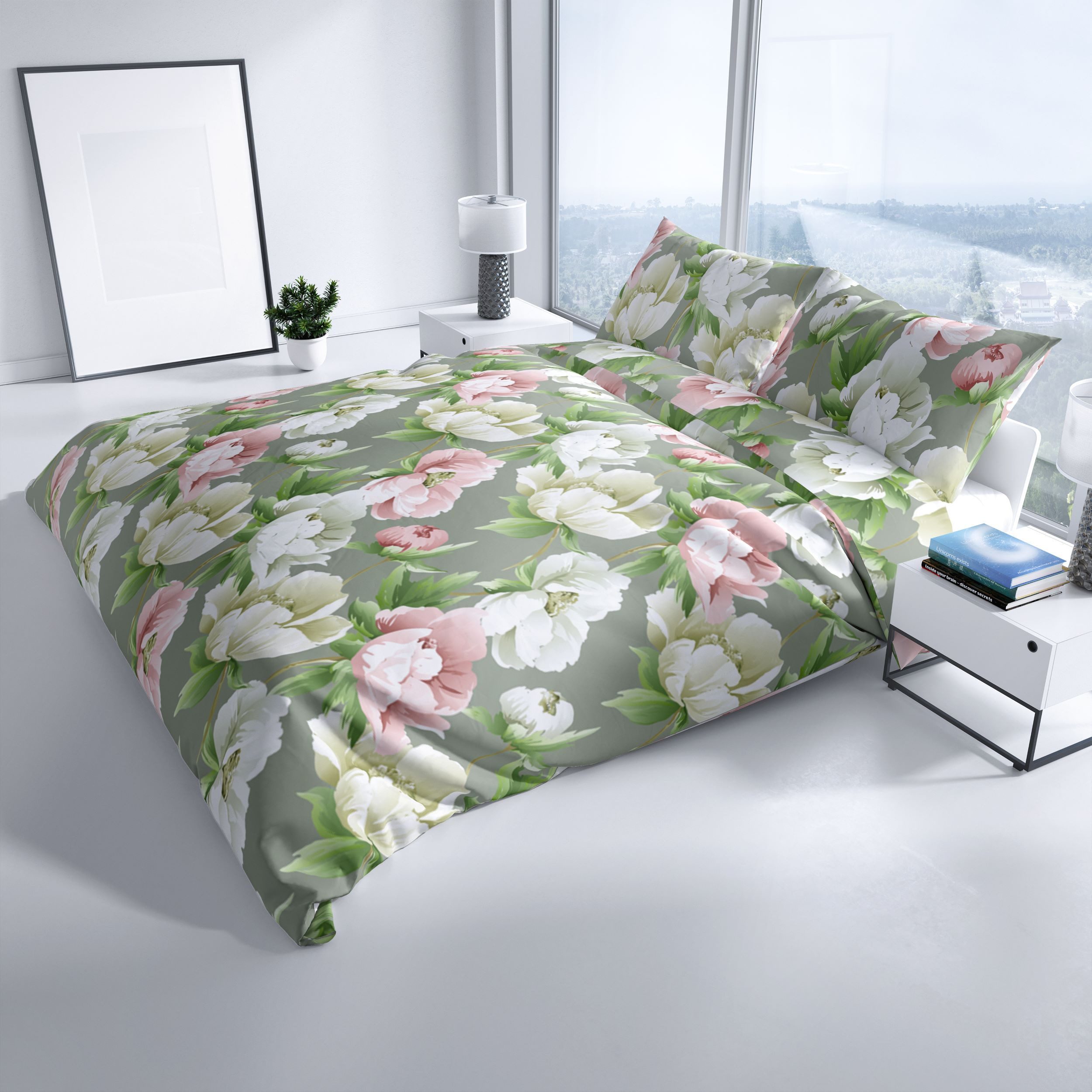 Leonado Vicenti Bettwäsche Floral weich Pflegeleicht, Baumwolle, 4 teilig, günstig online kaufen