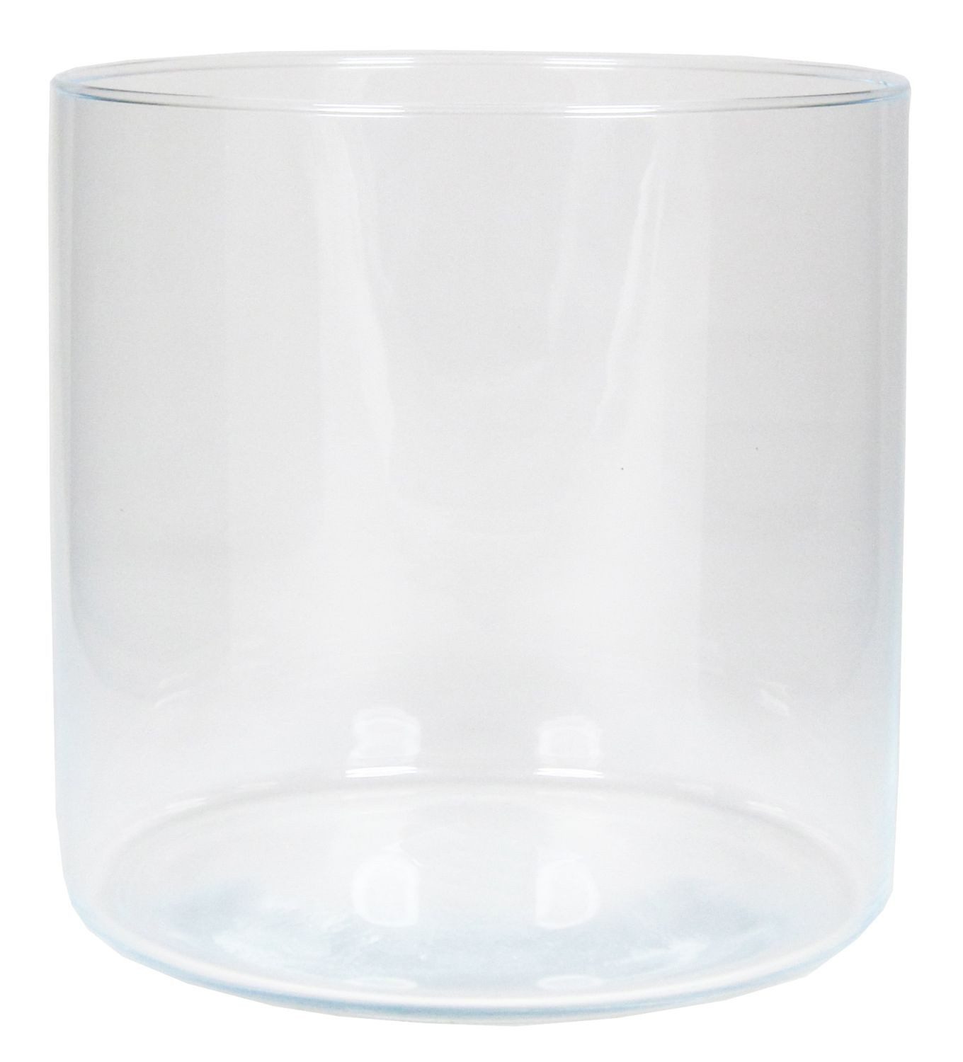 INNA-Glas Dekovase Zylinder Blumenvase Sanny aus Glas, klar, 19 cm, Ø 19,1 cm