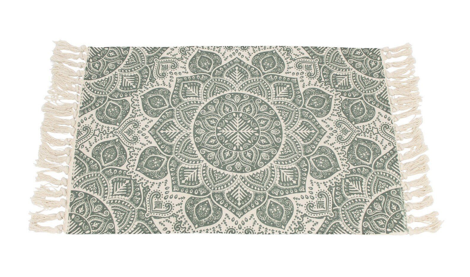 Home-trends24.de Läufer Teppich Mandala Grün Bodenläufer Bodenmatte Läufer Matte 60 x 90