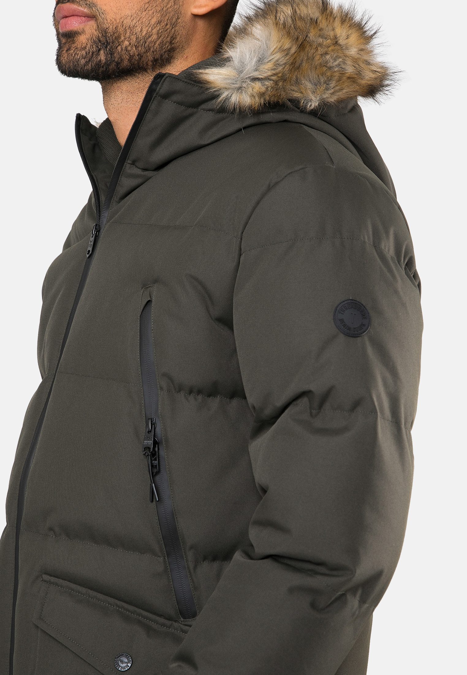 Threadbare Wintermantel (1-tlg) mit kuschelige Kapuze