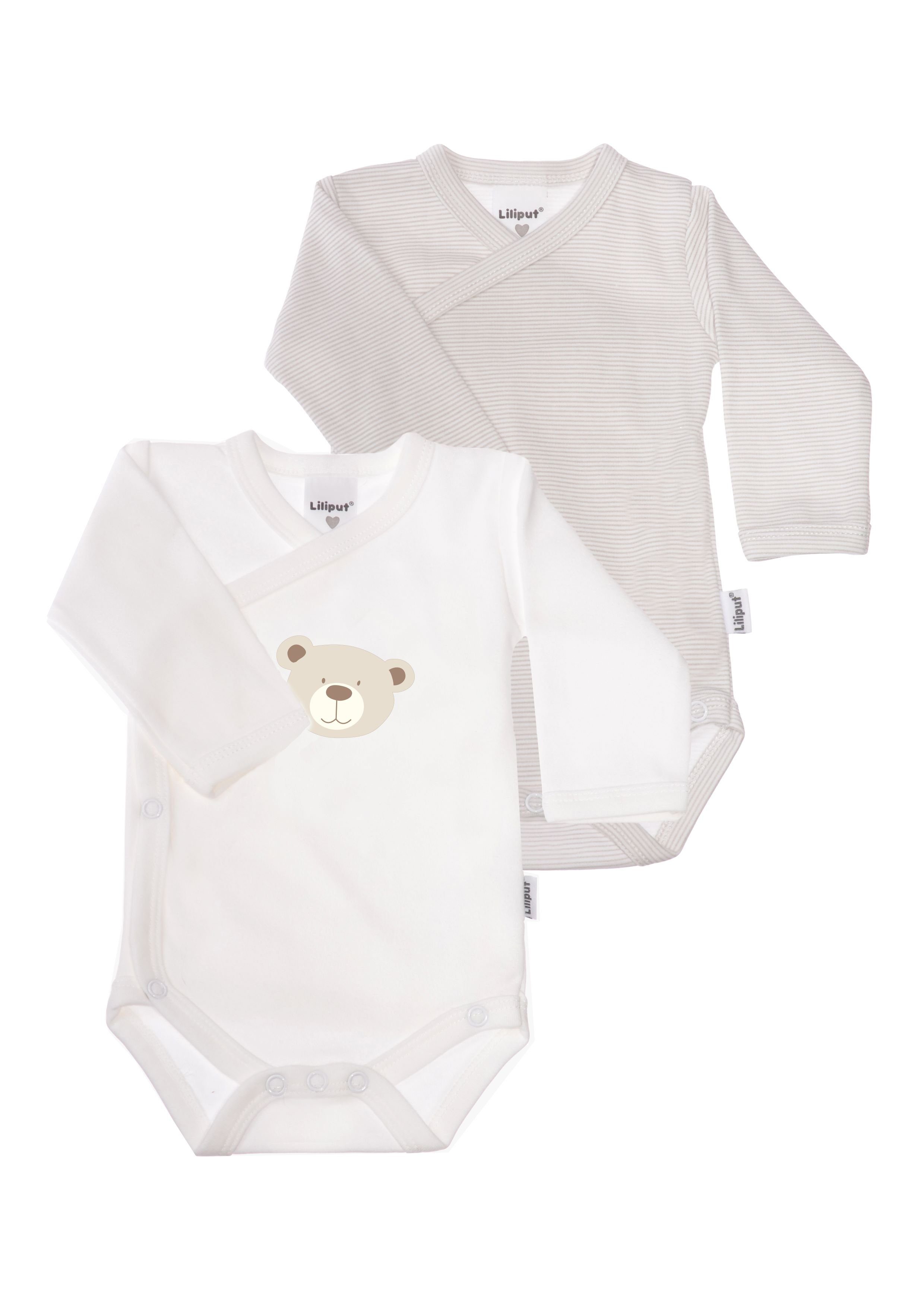 Liliput Wickelbody Bär Wickelbody - Set (2-tlg) mit praktischer Druckknopfleiste