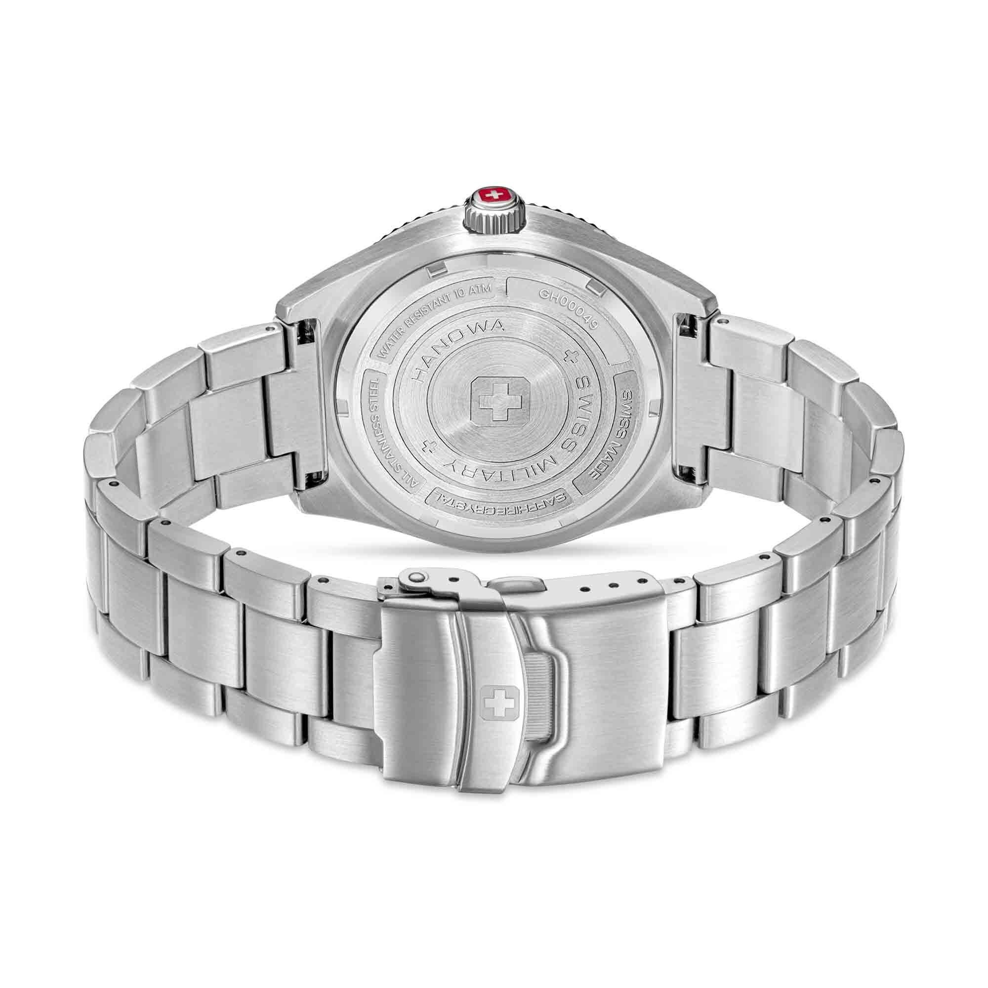 Swiss Military Hanowa Quarzuhr Quarzuhr Herrenuhr 43 mm Quarz Herren