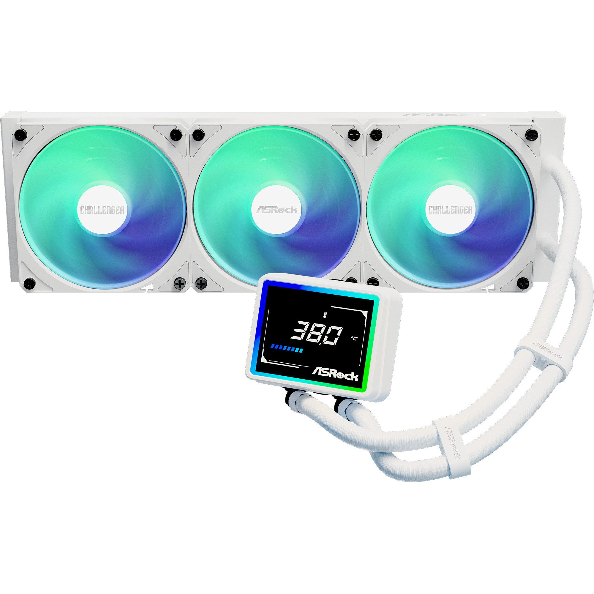 Asrock CPU Kühler ASRock Challenger White 360 Digital, Wasserkühlung