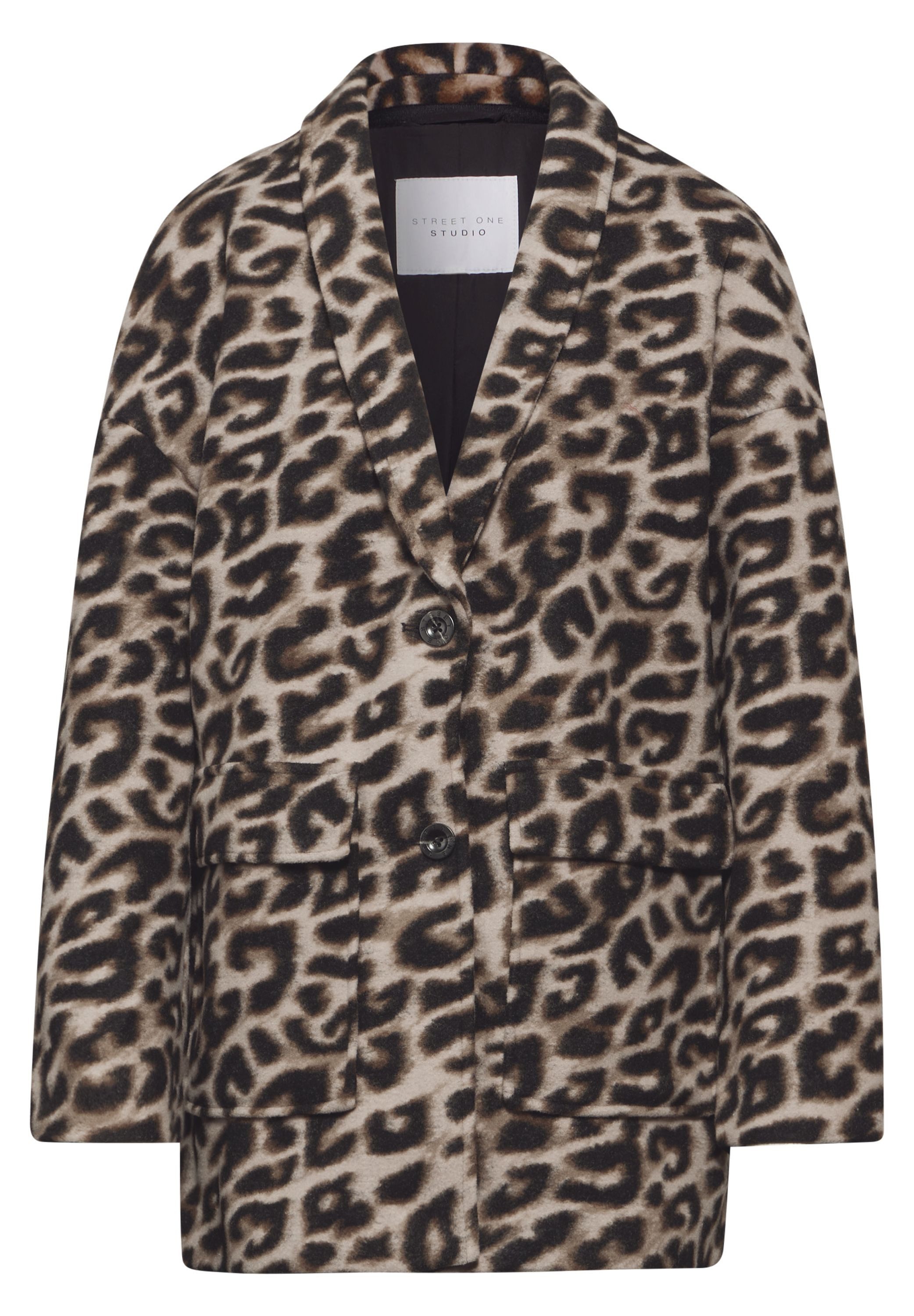 STREET ONE STUDIO Longblazer mit Leo-Muster