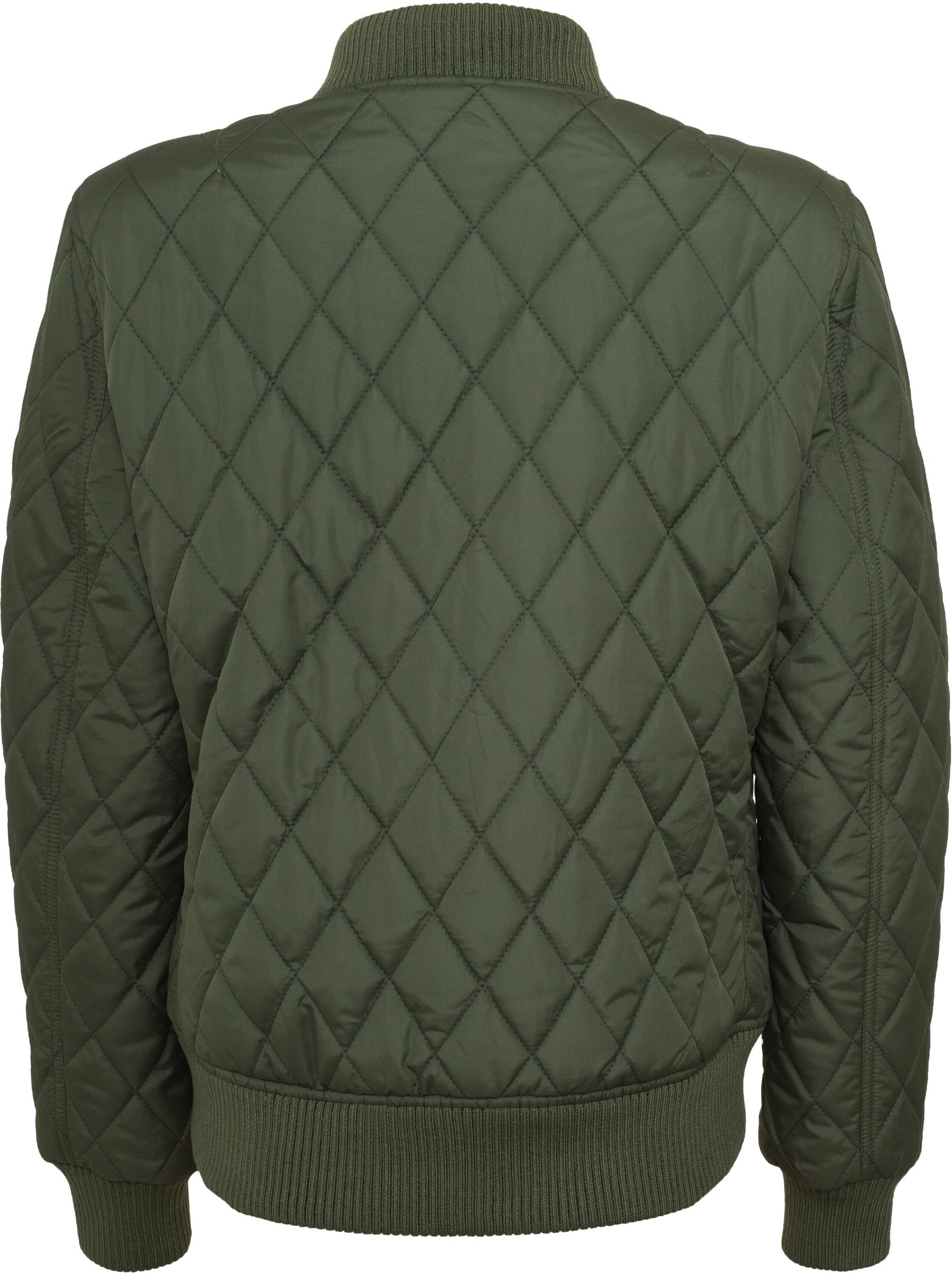 URBAN CLASSICS Outdoorjacke Damen Ladies Nylon Quilt olive (1-St) Diamond Jacket