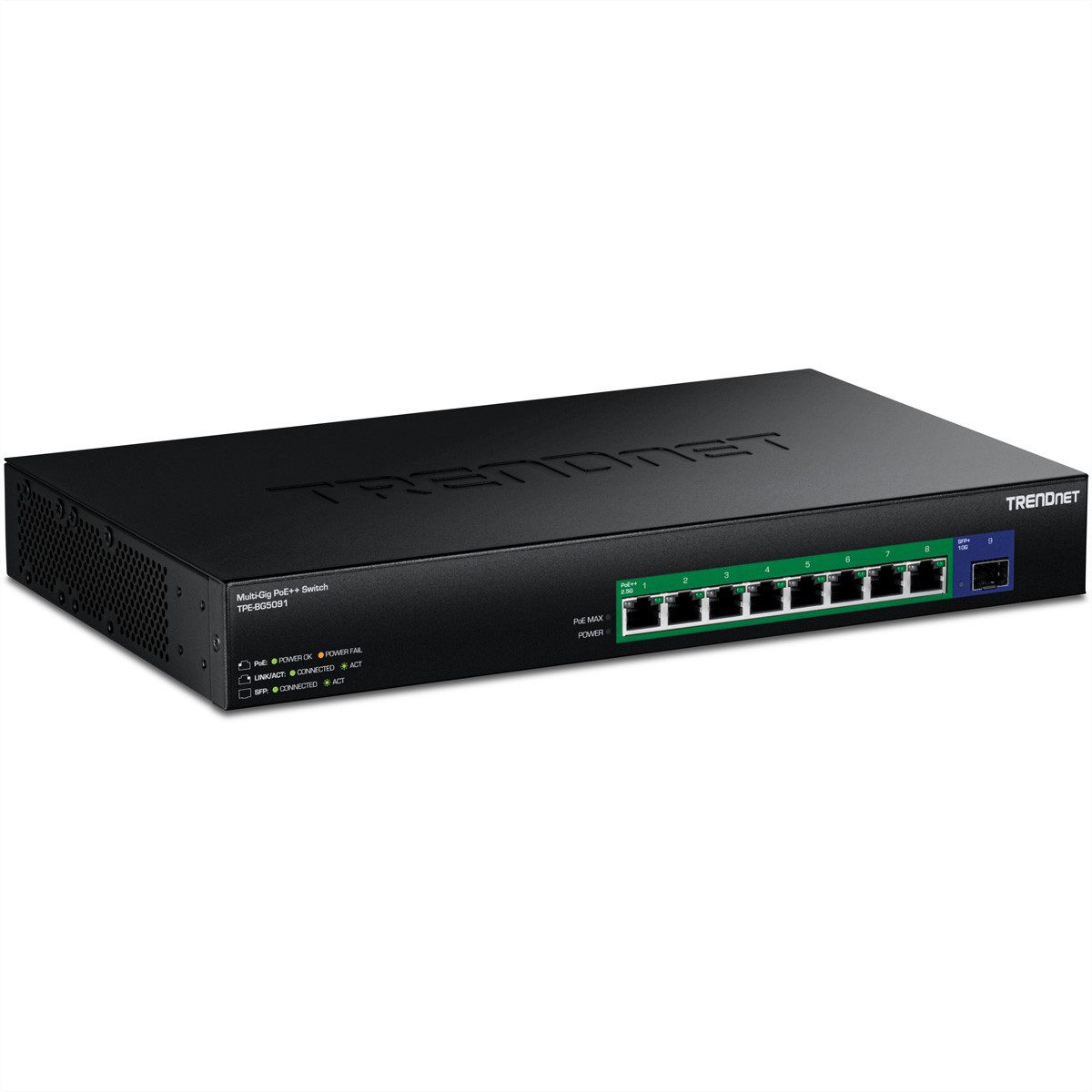 TPE-BG5091 9-Port Switch 480W 2.5G Power PoE++ Switch mit 10G SFP+ Netzwerk-Switch