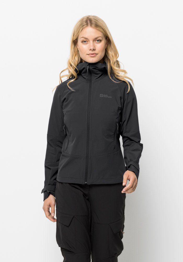 Schwarze Jack Wolfskin Softshelljacken für Damen kaufen | OTTO