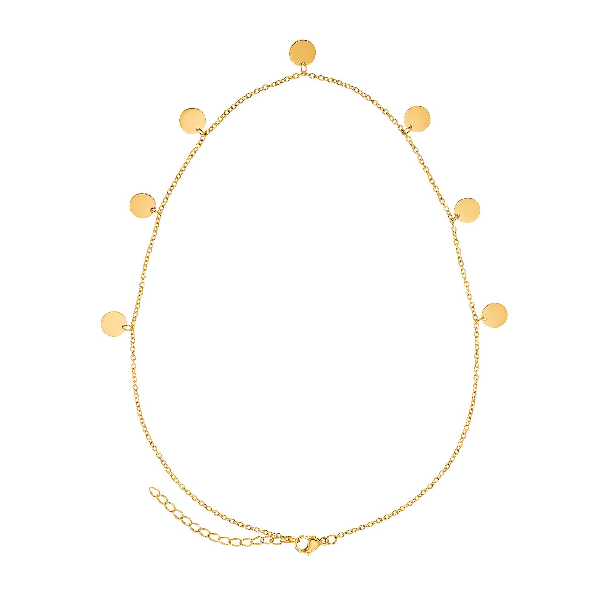 Heideman Collier Set Kreise silberfarben (keine Angabe, inkl. Geschenkverpackung), Geschenkset für Damen mit Kette und Creole