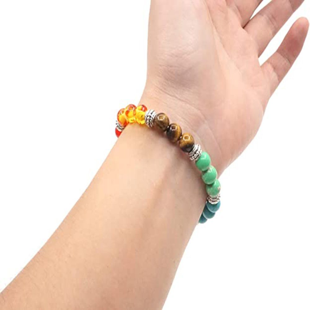 Haiaveng Armband 7 Chakra Armbänder Armbänder, Damen & Herren Yoga für