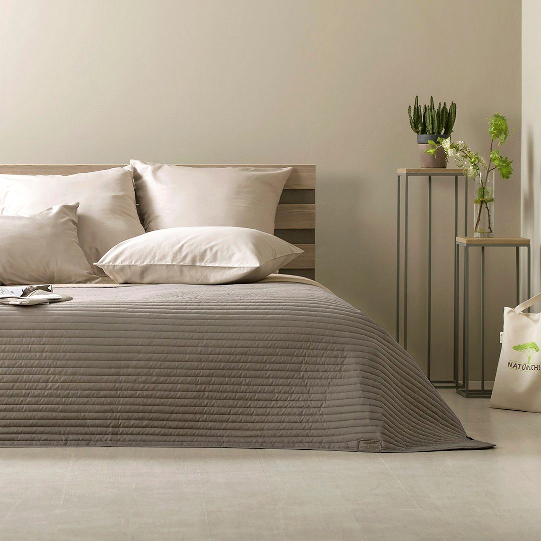 Einkaufsliste Bettüberwurf Living Trend 240x220 Taupe, SEI Tagesdecke Design, Wendedecke