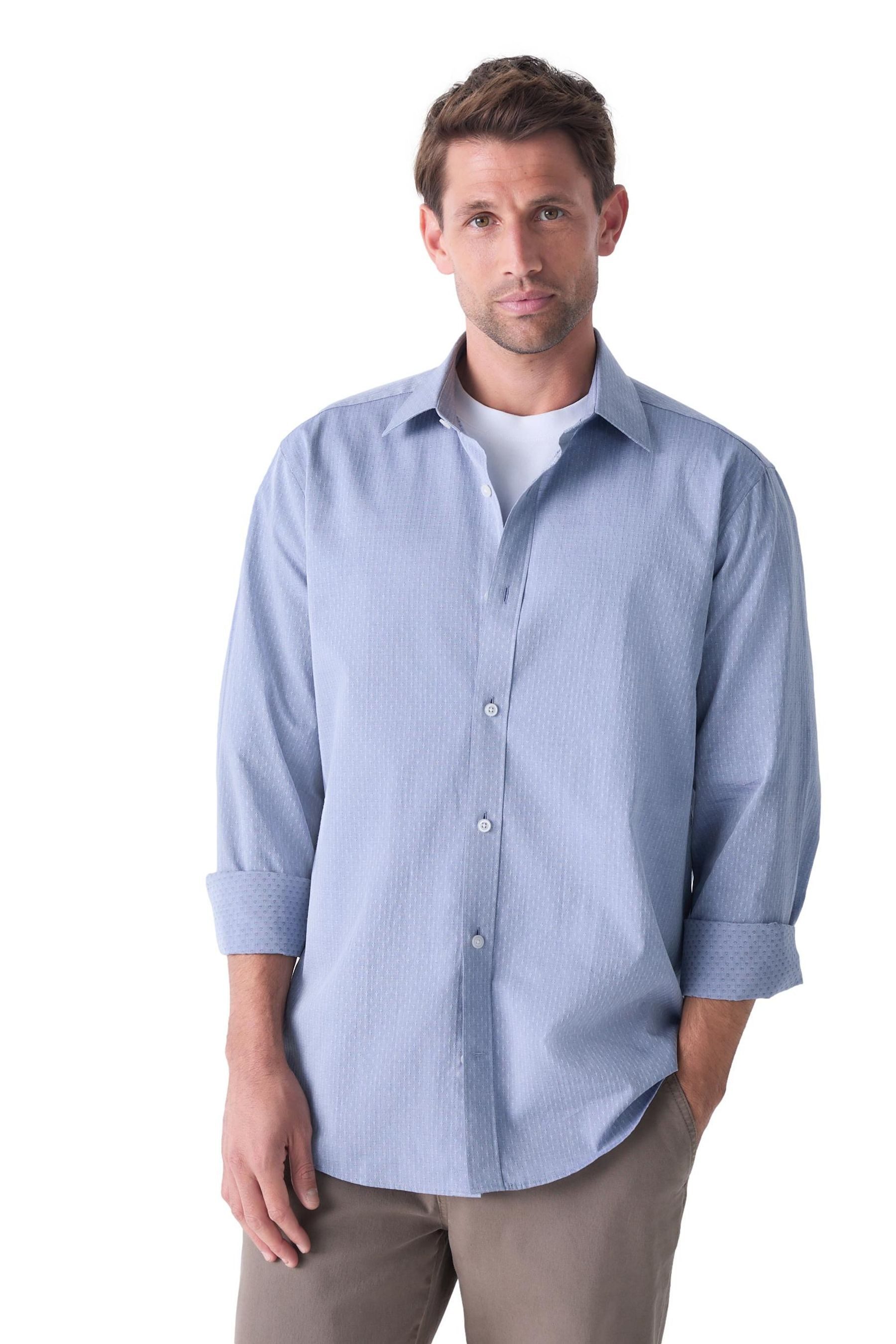 Chambray Blue Dobby