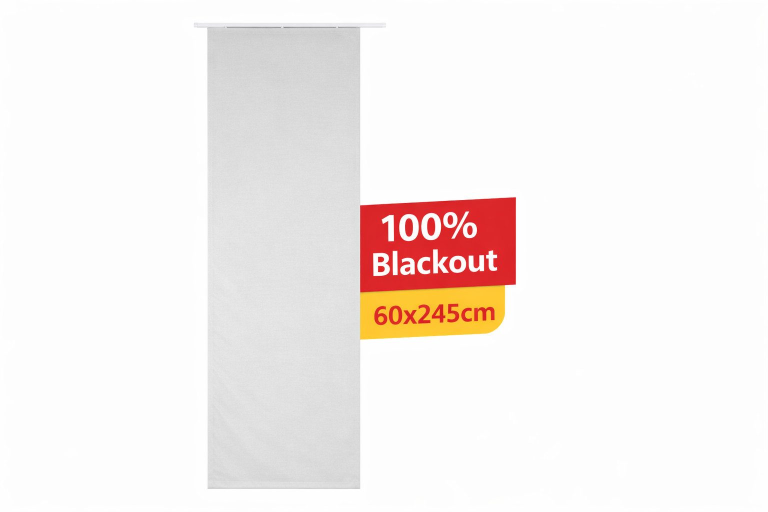 Stoffschmiede Schiebegardine, Blickdicht, 60x245cm, Paneelwagen, Lichtschutz, 100% Blackout
