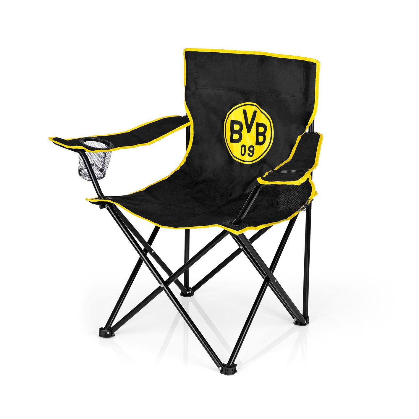 mit faltbar BVB Campingstuhl, BVB-Logo