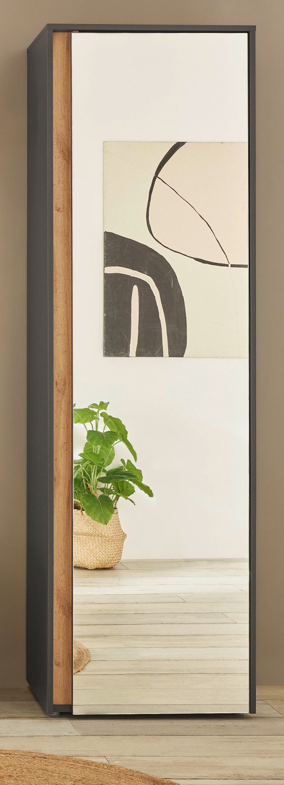 Furn.Design Garderobenschrank Center (Flurgarderobe in grau günstig online kaufen
