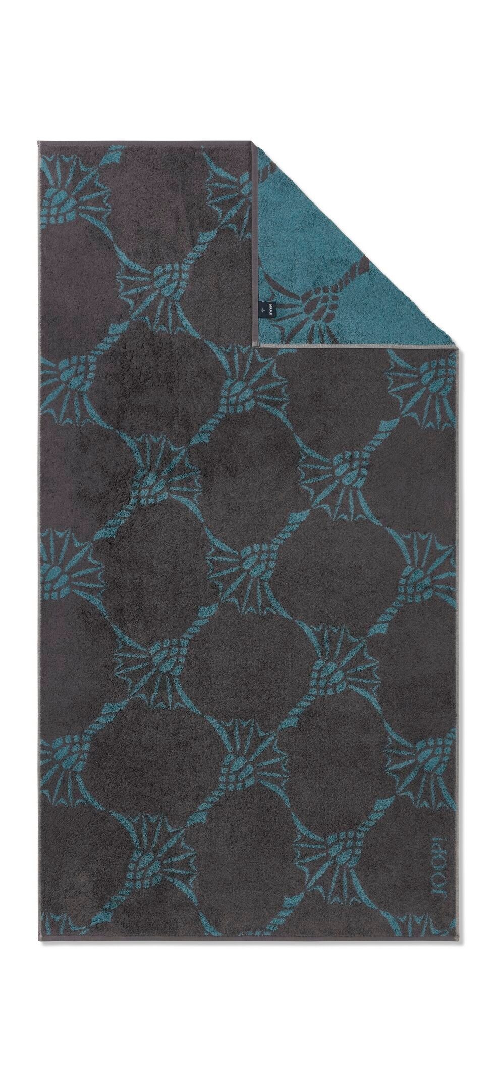 Joop! Duschtuch JOOP! LIVING - Textil Duschtuch, ZOOM INFINITY Graphite (1-St) CORNFLOWER