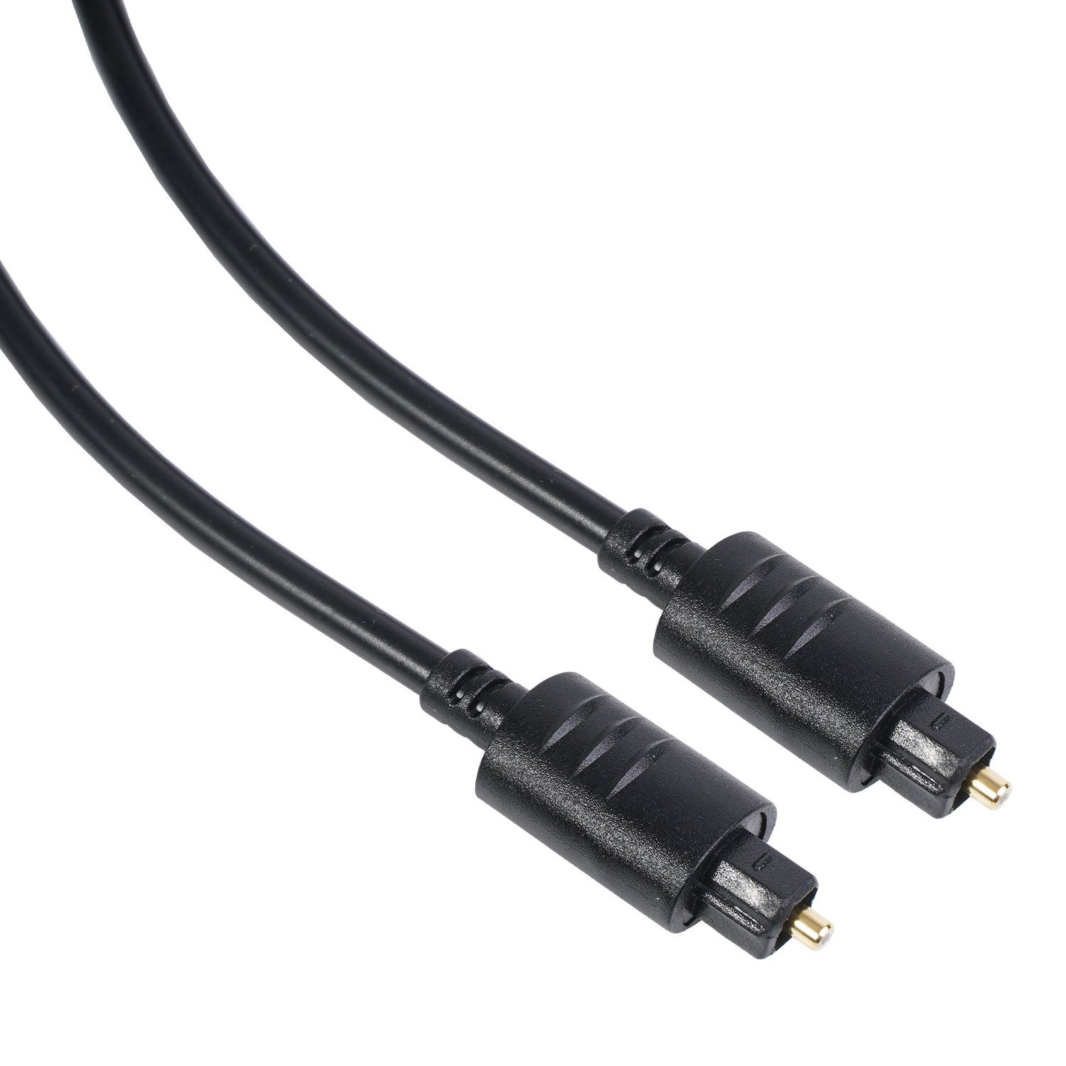 Hama Audio Lichtleiter-Kabel ODT-Stecker (Toslink) 1,5m Audio-Kabel, (150 cm), 1,5m lang LWL Lichtleiter-Kabel ODT-Stecker optisch Digital Toslink