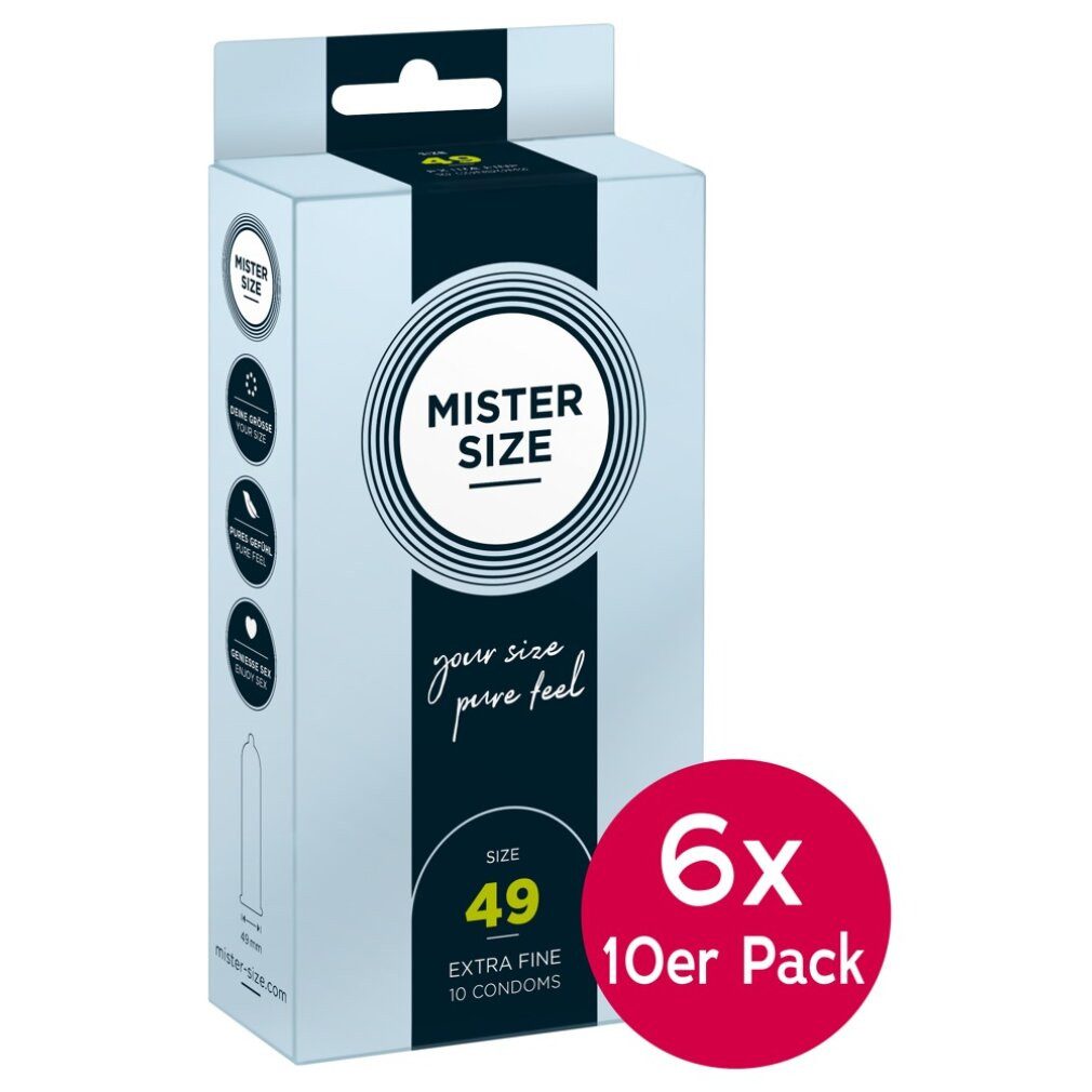 MISTER SIZE Kondome Mister Size Tray 49mm 6x10er