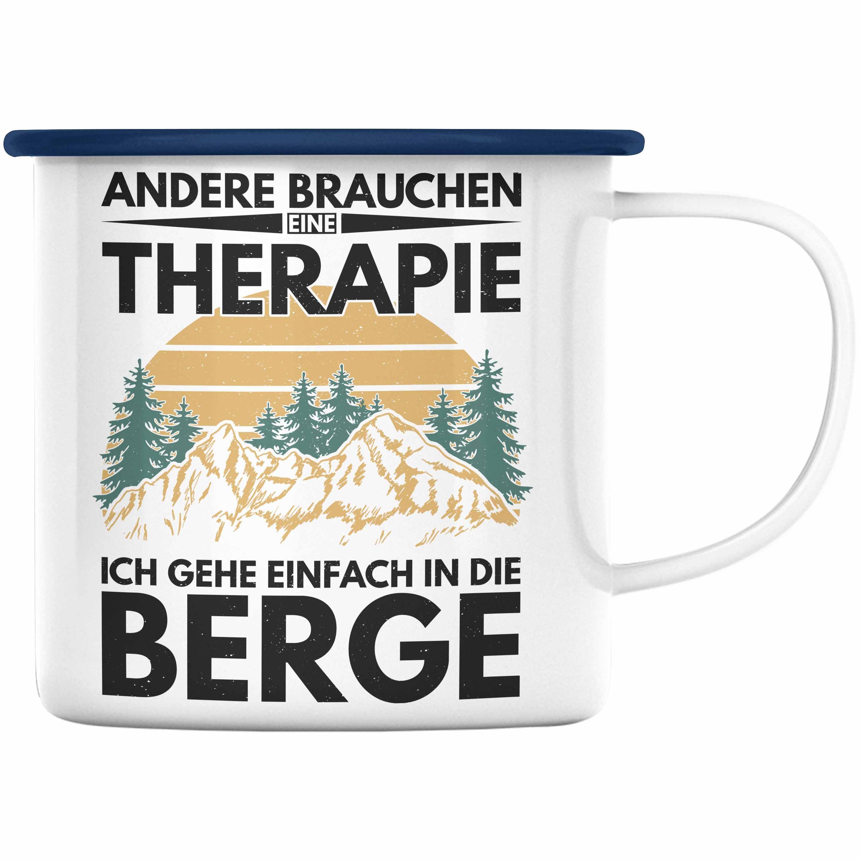 Trendation Thermotasse Trendation Berge Emaille Tasse Geschenk