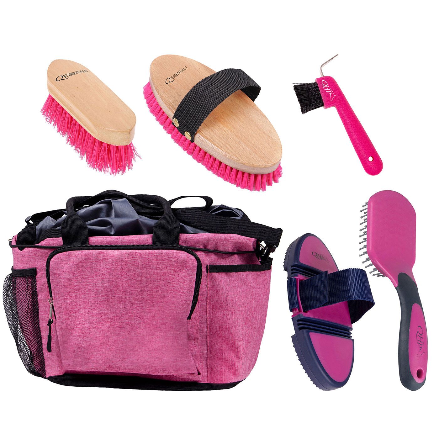 Brands of Q B.V Pferdebürste Putzset für Pferde Pretty in Pink