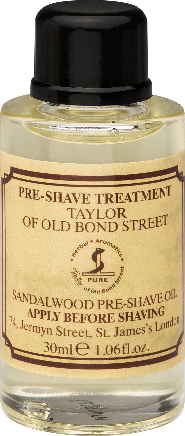 Taylor of Old Bond Street Rasieröl PRE SHAVE OIL, luxuriöser Duft aus Italien