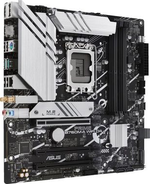 Asus PRIME B760M-A WIFI D4 Mainboard, Intel B760, mATX, DDR4 Speicher, PCIe 4.0, 2x M.2, WiFi 6, Aura Sync