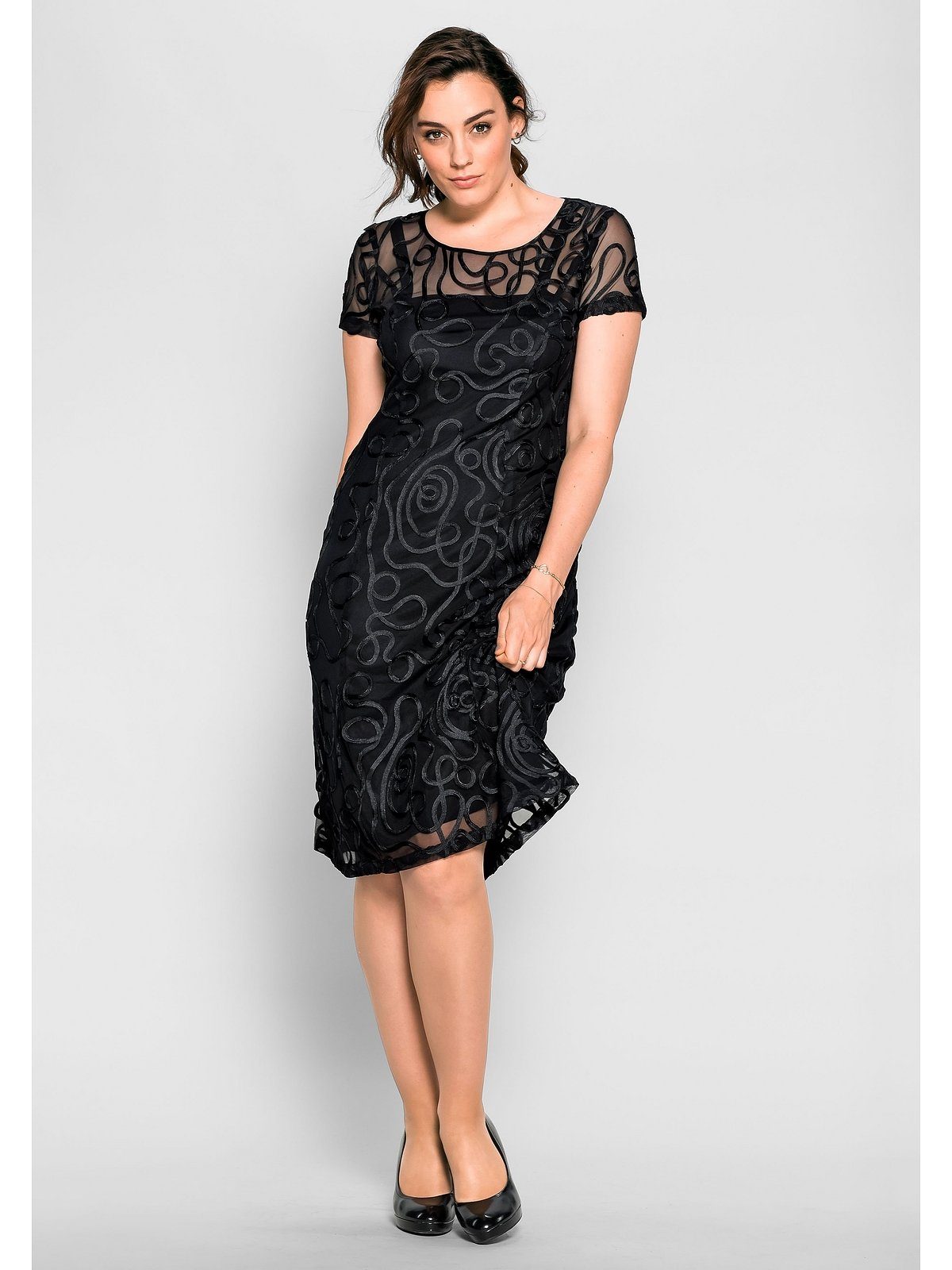 Sheego Spitzenkleid Große Größen in leicht günstig online kaufen