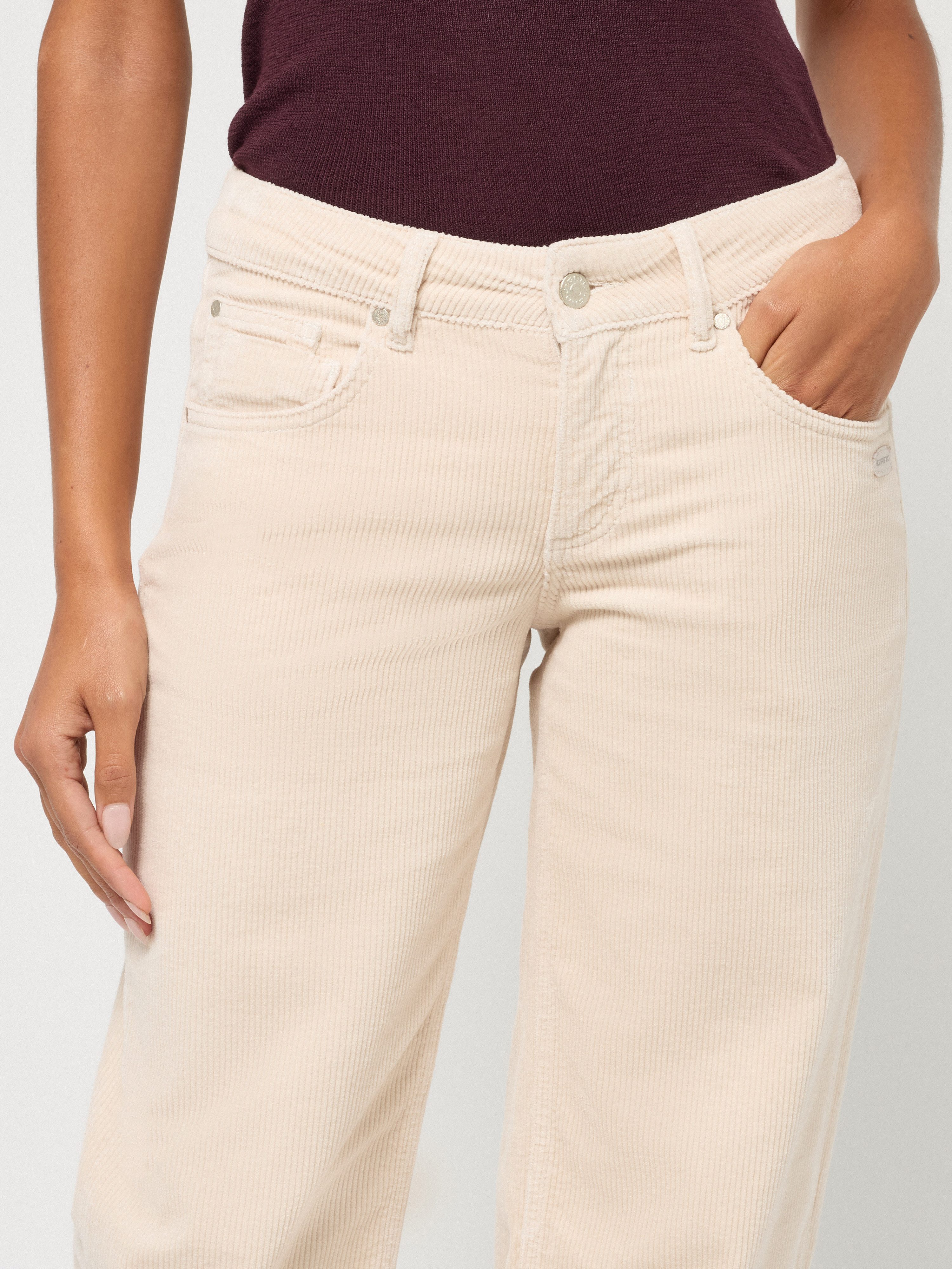 GANG Cordhose 94RIVER im Straight Fit, Low Rise