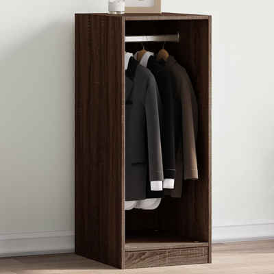 vidaXL Kleiderständer Kleiderschrank Braun Eichen-Optik 48x41x102 cm Holzwerkstoff, (1 St)