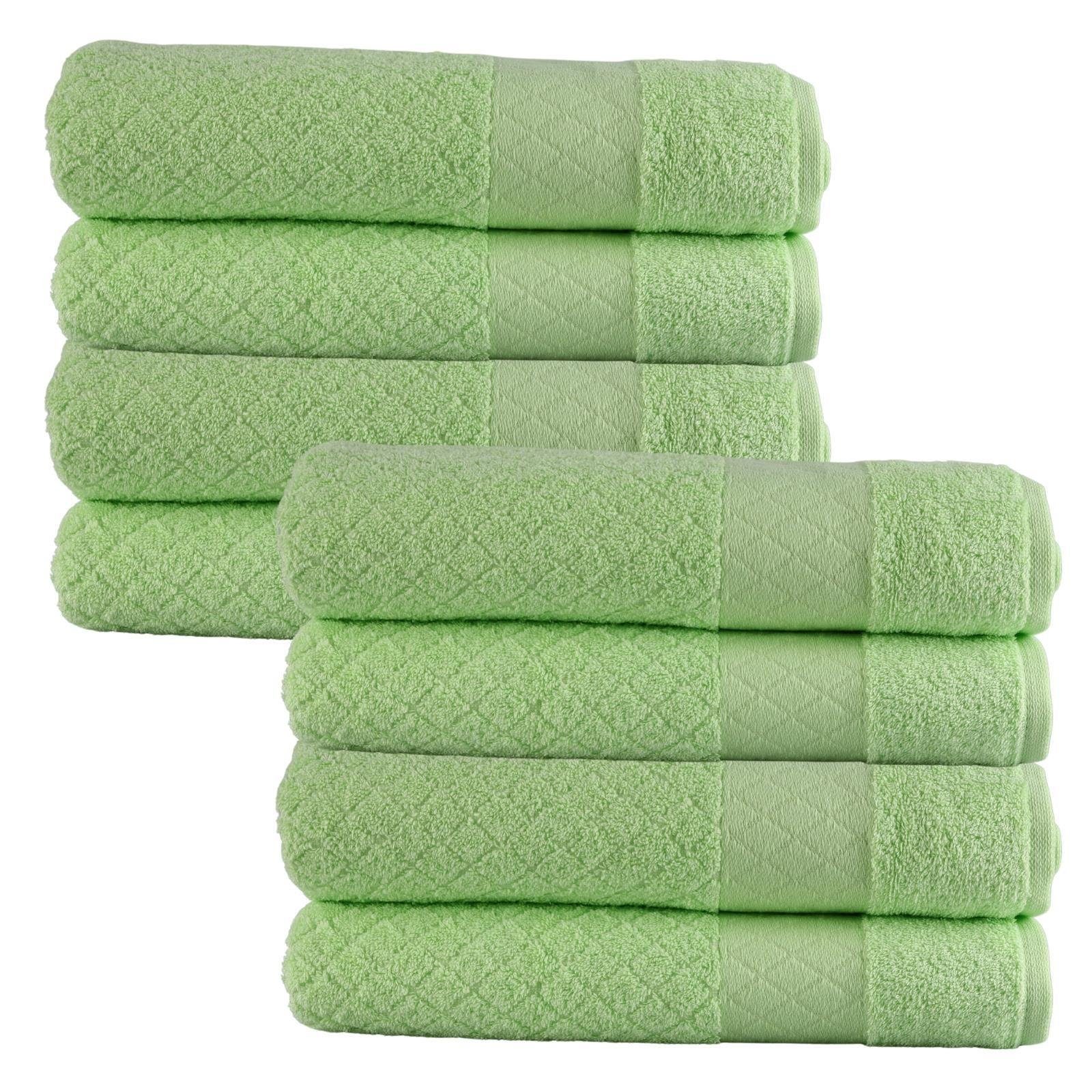 Plentyfy Handtücher Handtuch Set 8teilig aus 100% Baumwolle, (8-St), Duschhandtuch - Frottee Handtuch Set - Badetuch