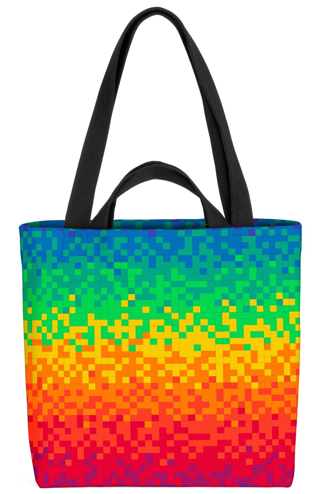 VOID Henkeltasche (1-tlg), Pixel Regenbogen Digital Pixel Regenbogen Digital CSD Gay Lesben Schw