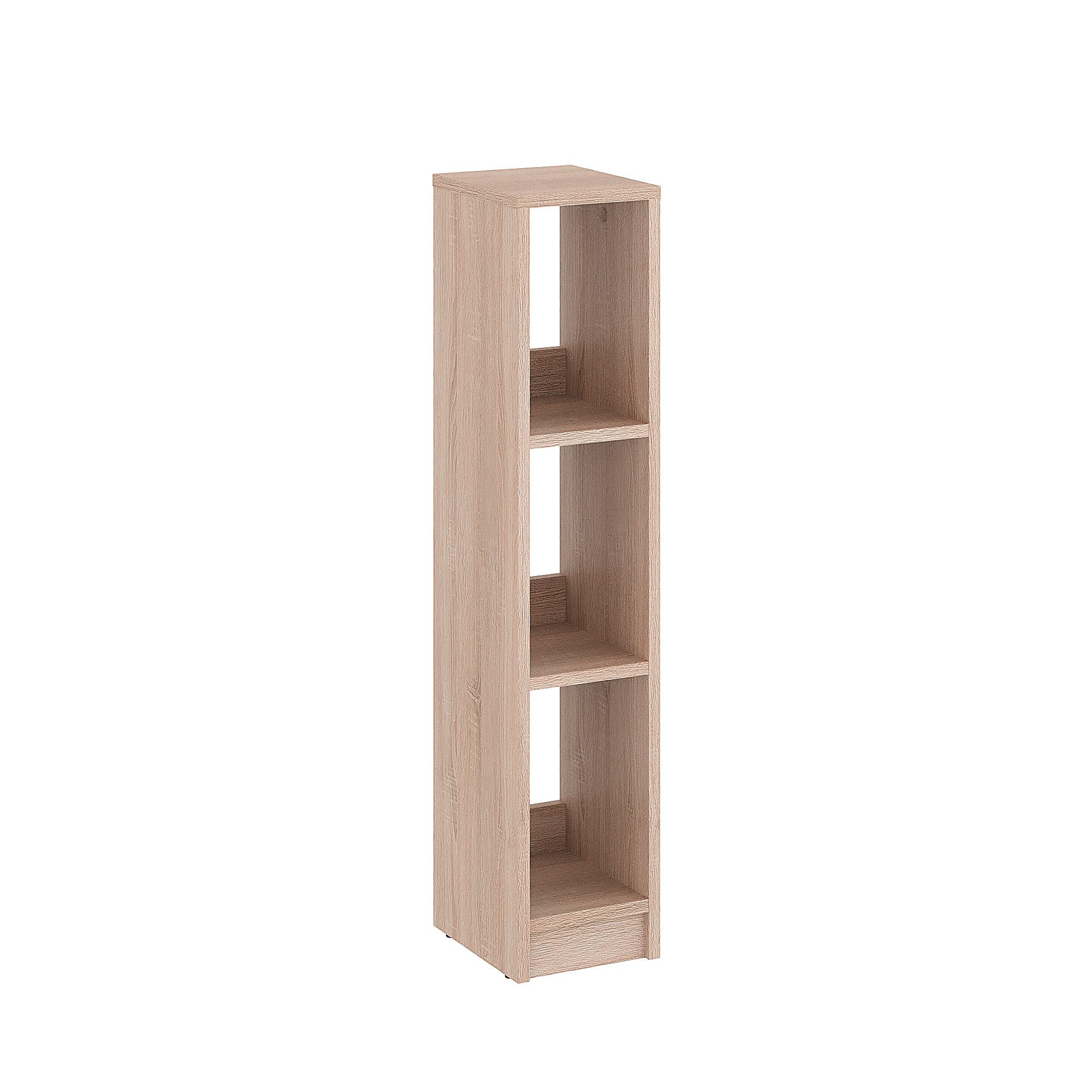 KOMTO Bücherregal LAKO Bücherregal 20-30 cm Breit, Schmales Regal mit 3-7 Fächern