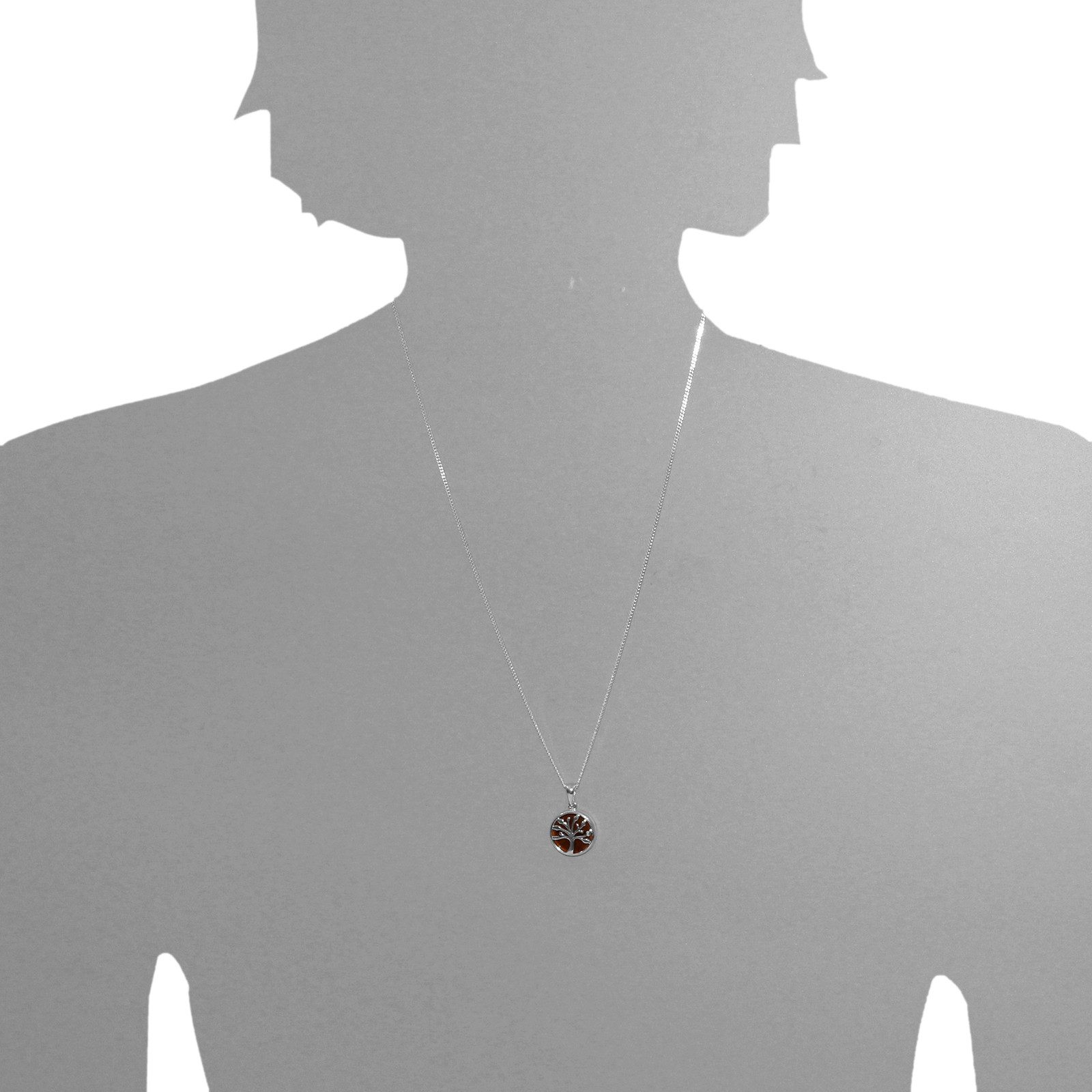 OSTSEE-SCHMUCK Kettenanhänger Ostsee-Schmuck Anhänger Lebensbaum 15 mm (1-tlg)